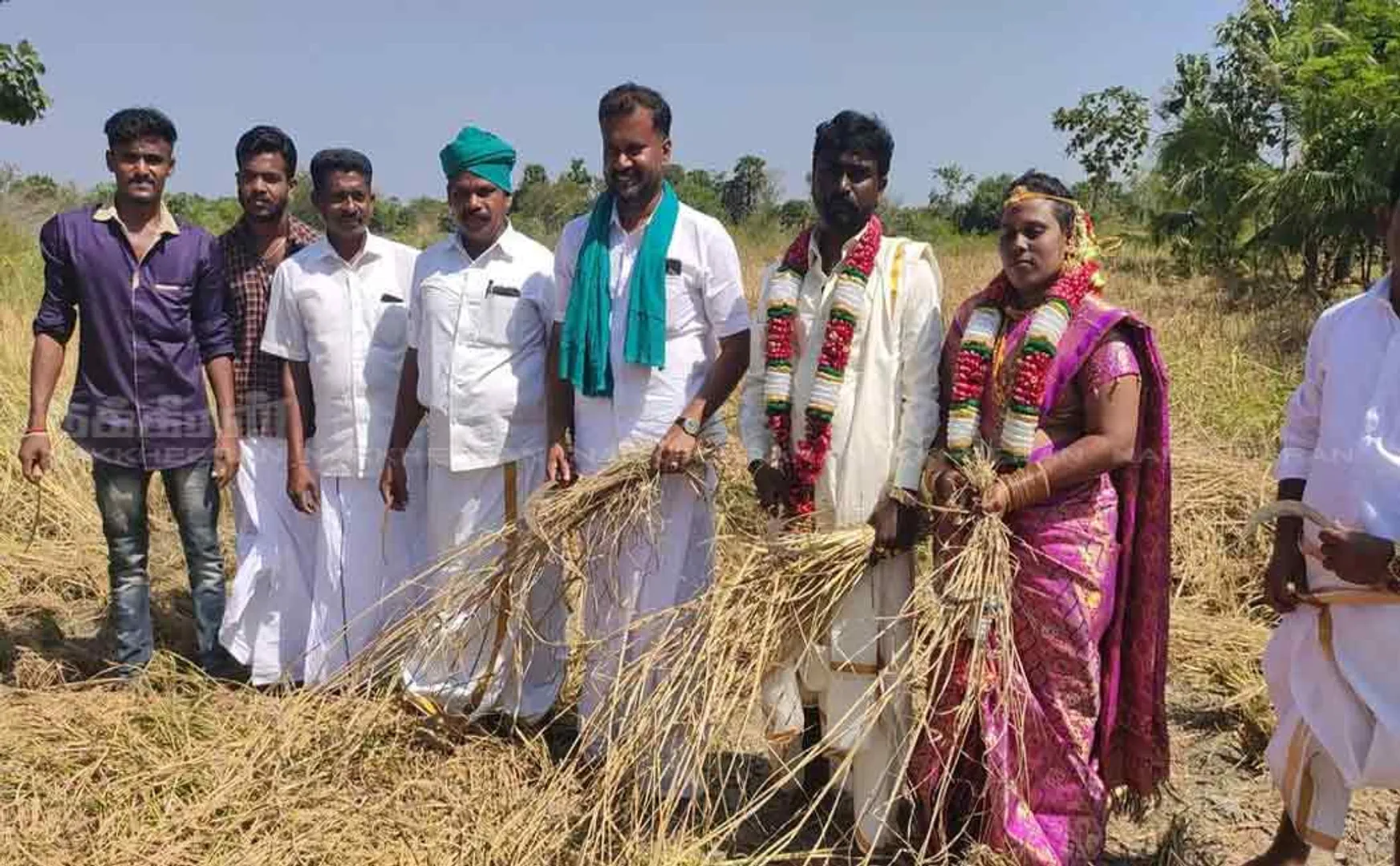 pudukkottai district keeramangalam village near marriage couple agriculture land 