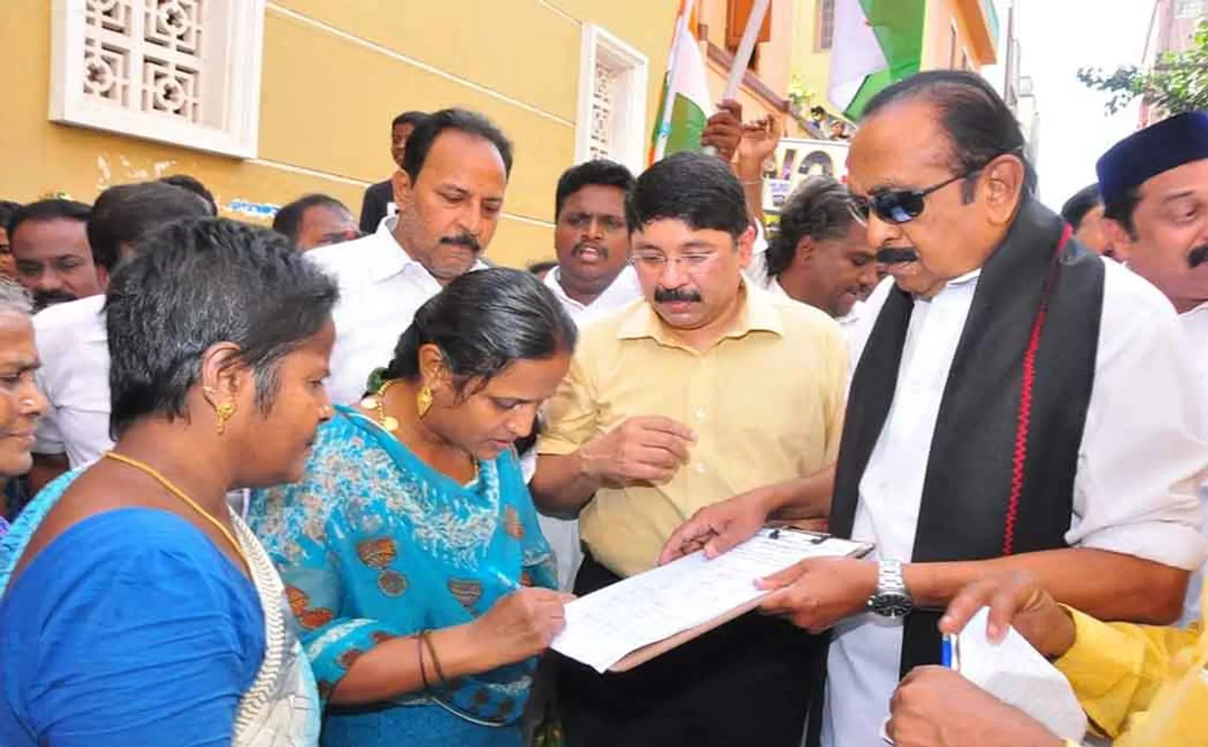 caa signature movement start with mdmk party vaiko mp in chennai