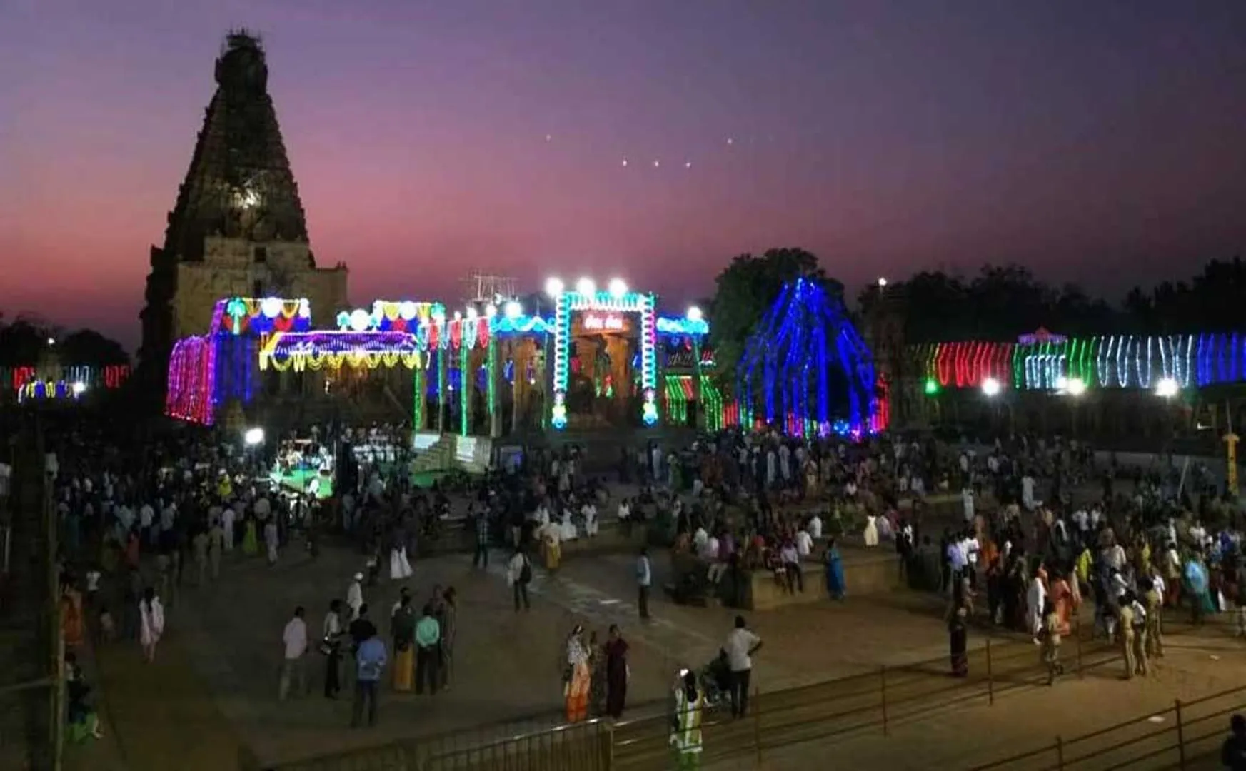 thanjai temple festival police protection increase 
