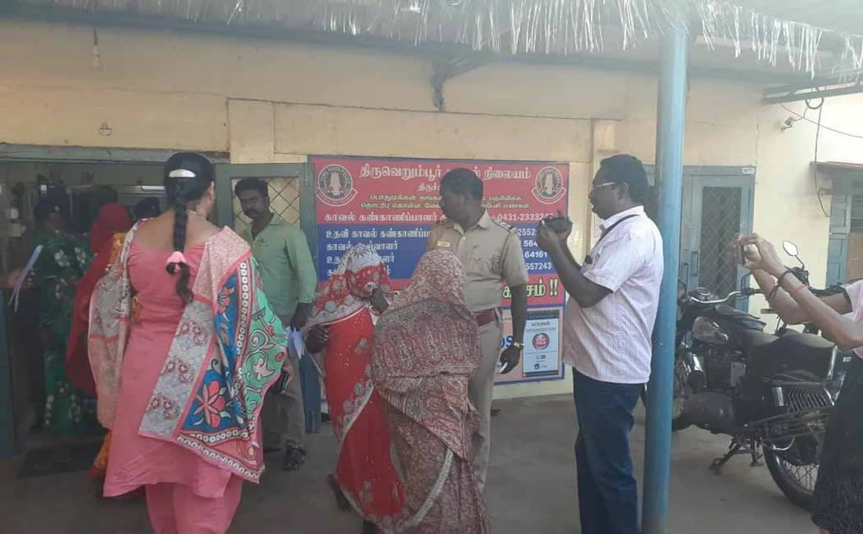 trichy two childrens eight person arrested police 
