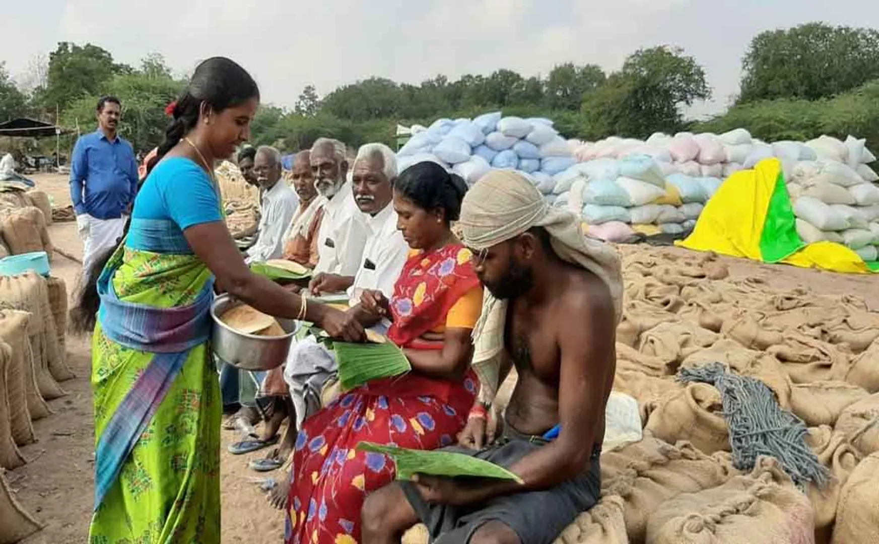 farmers rice sales online other farmers follow up the instruction in sivagangai district 
