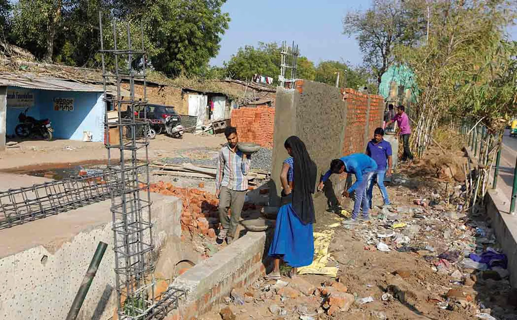 trump visit and gujarat wall issue