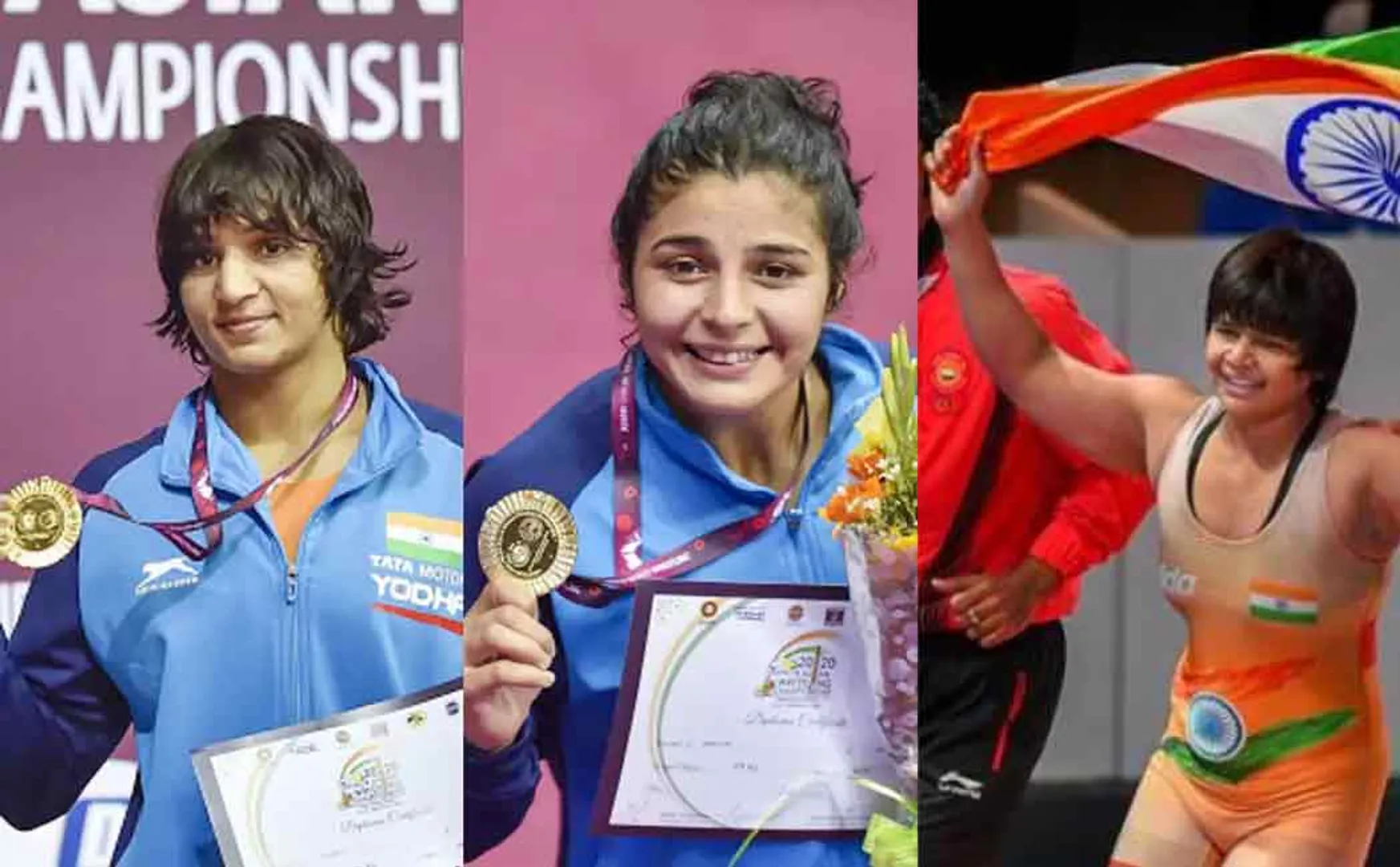 india bags four medals in a day at asian wrestling championship
