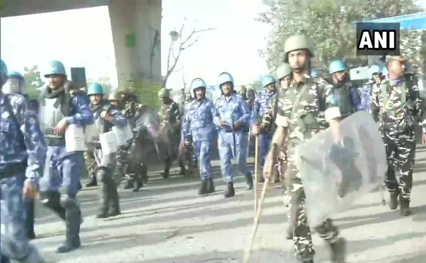 delhi issues police and army forces caa peoples 