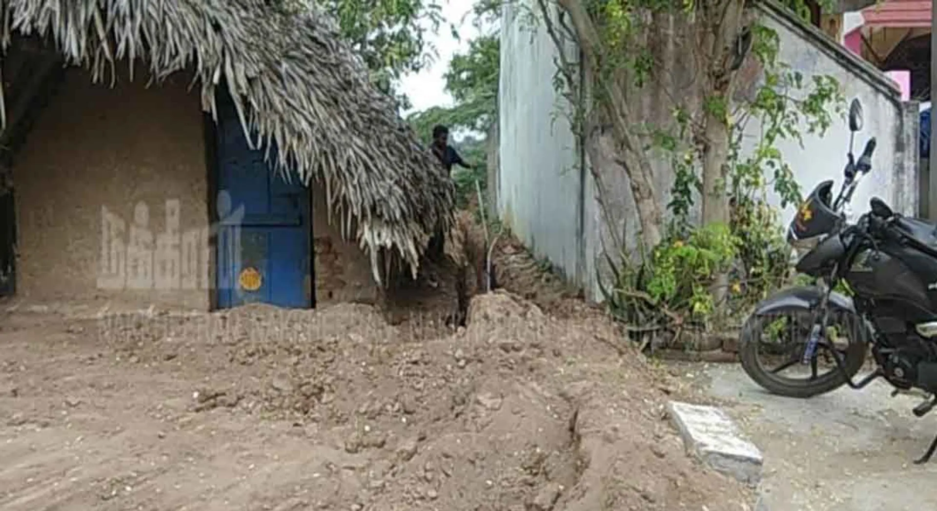 who illegally infects PVC pipeline through the state school premises dhasildar 