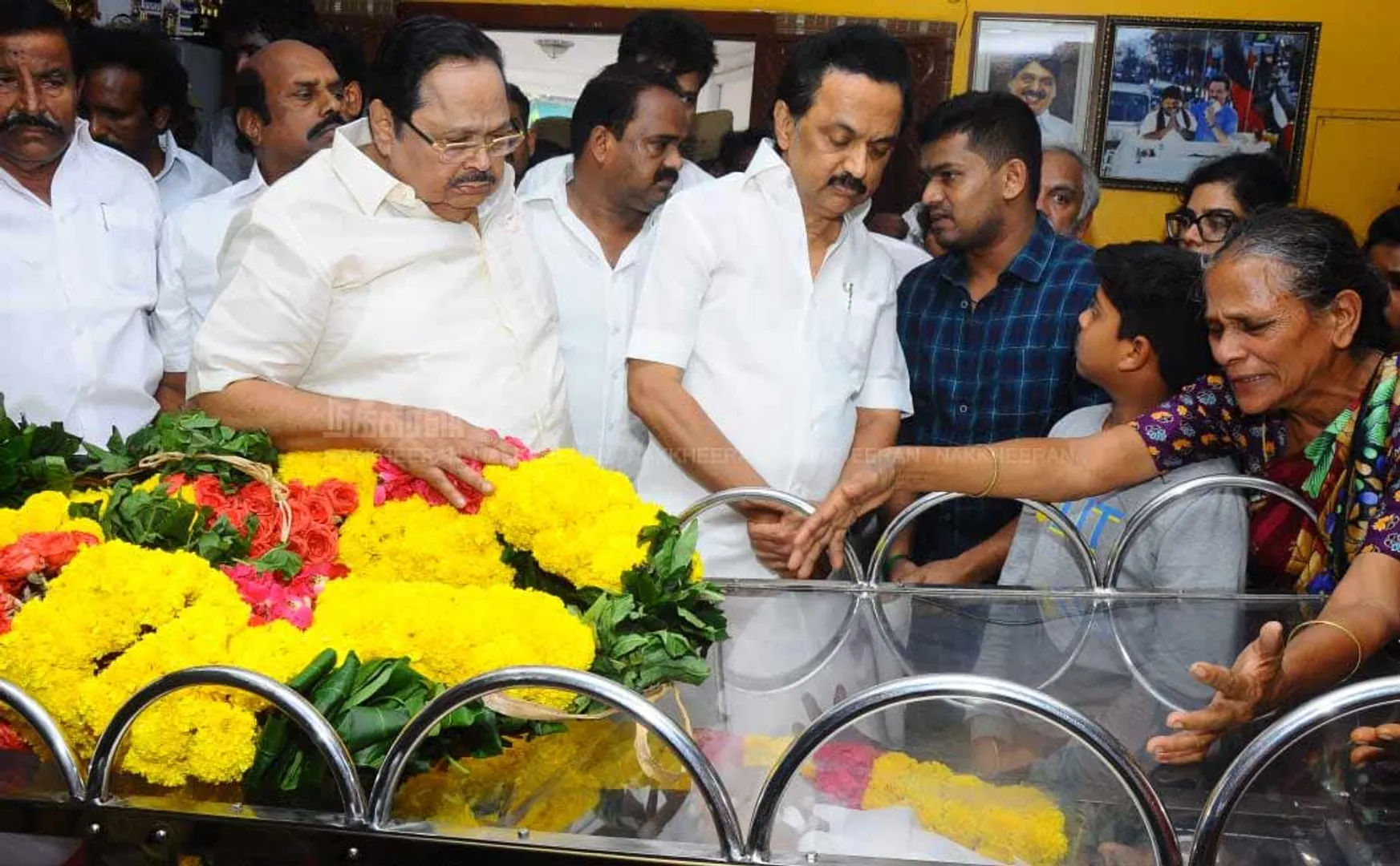 DMK leader Stalin  Pays tribute to MLA KPP Sami