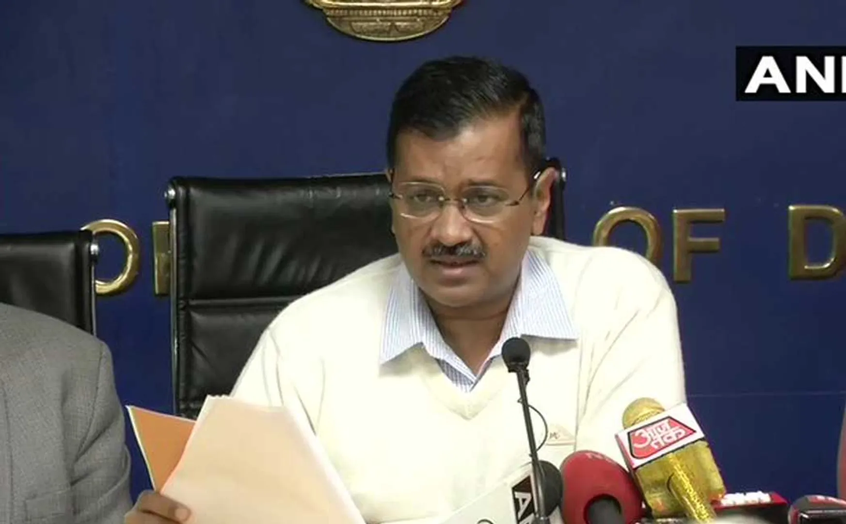 DELHI CM ARVIND KEJRIWAL PRESS MEET 