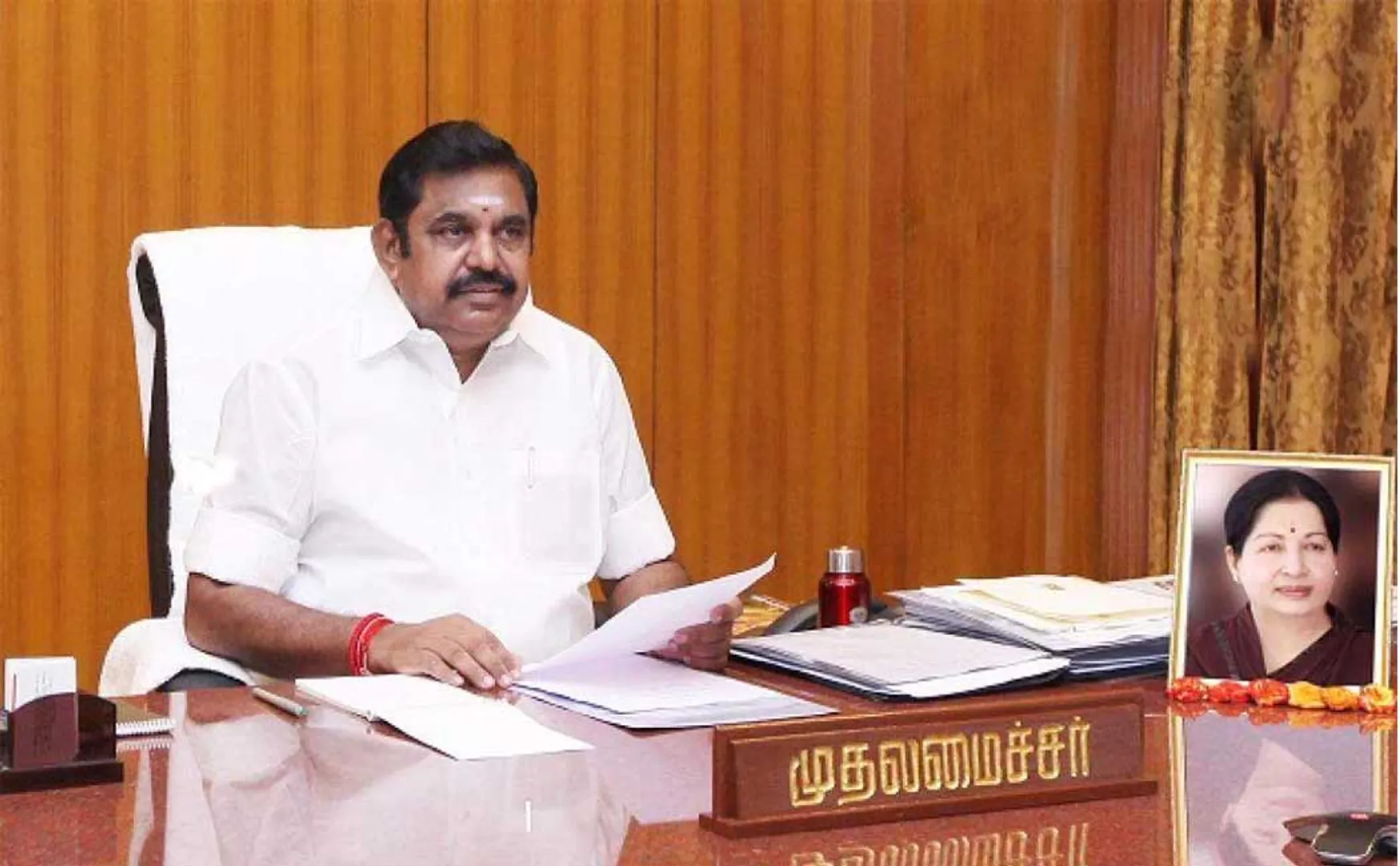 cm palanisamy meet with dmdk party lk sudheesh 