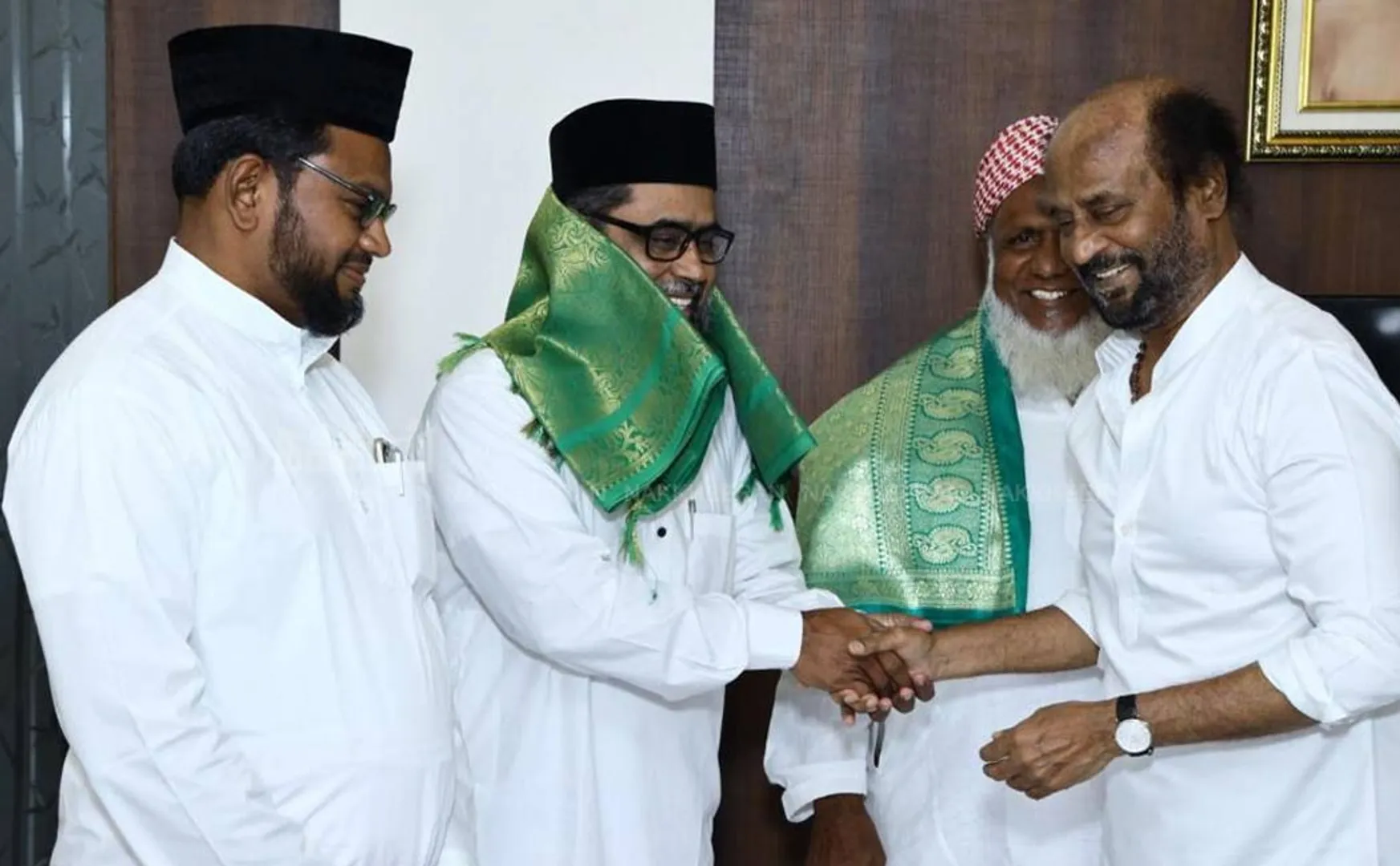 Rajinikanth with Muslim leaders  