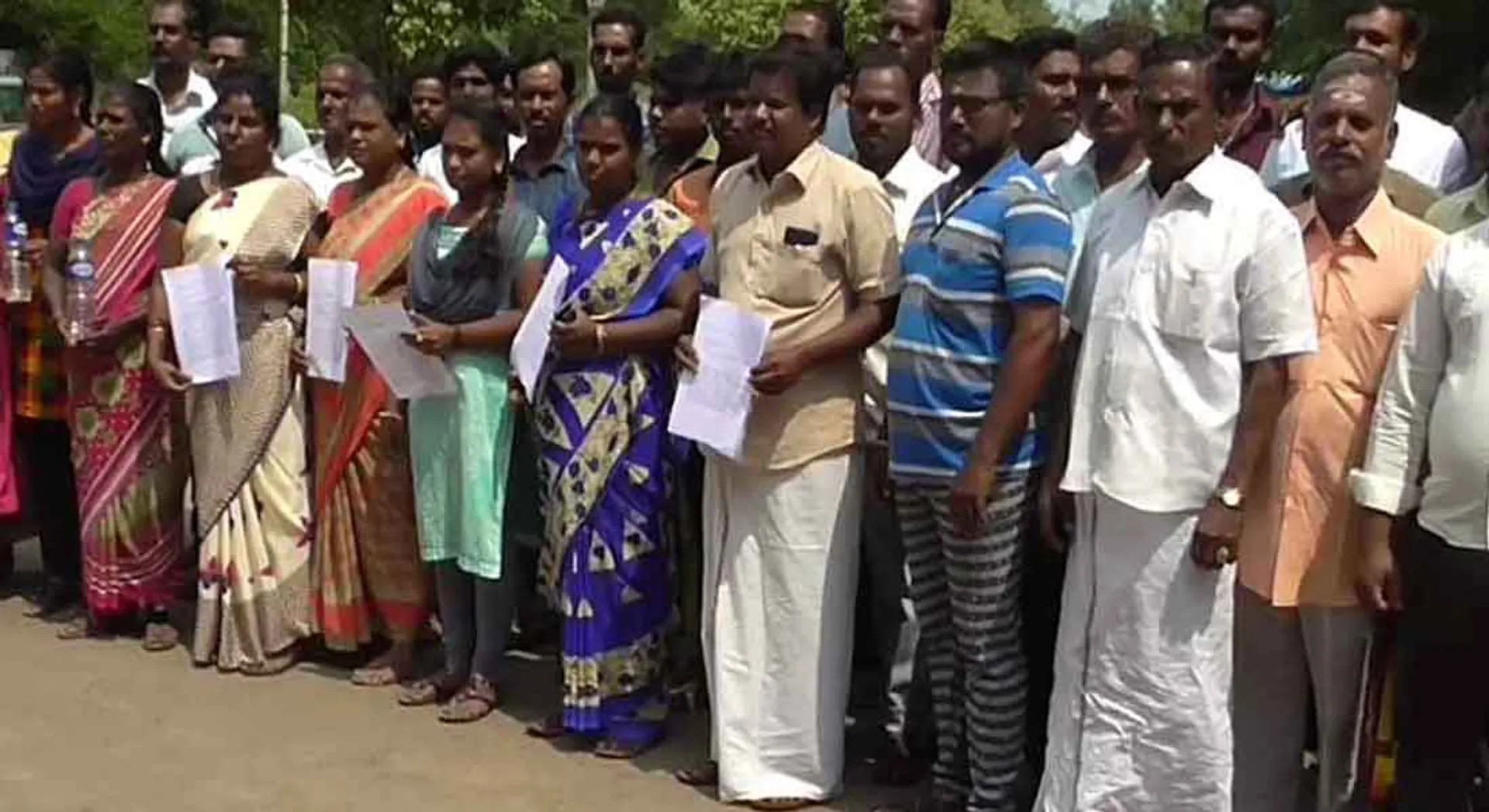  Consider our livelihood; Workers who petition the District Collector