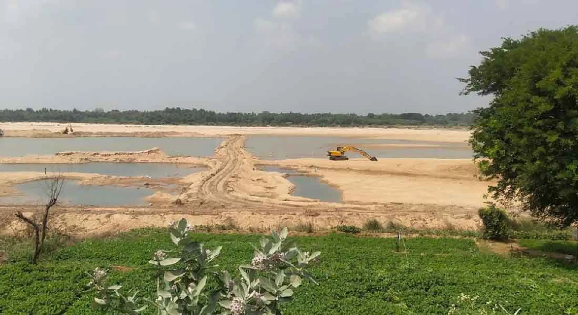 Sand burglary on a protected farm