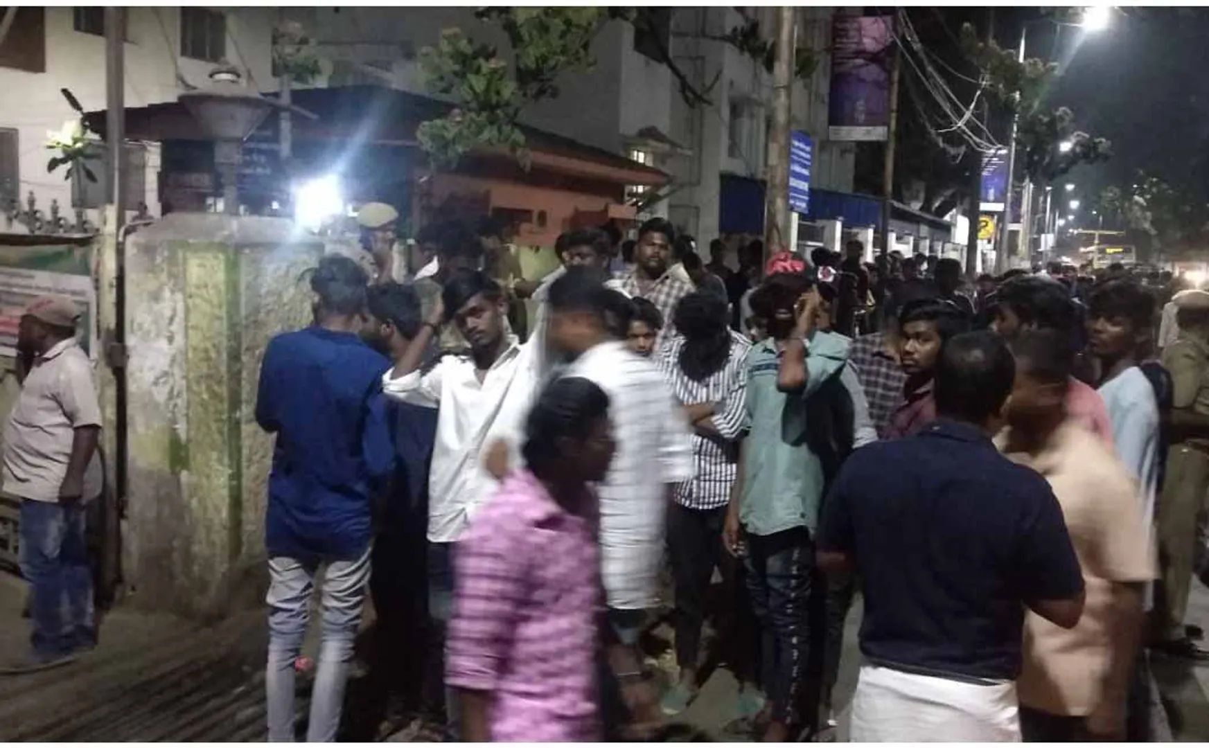 coimbatore party leader incident admit hospital police investigation 