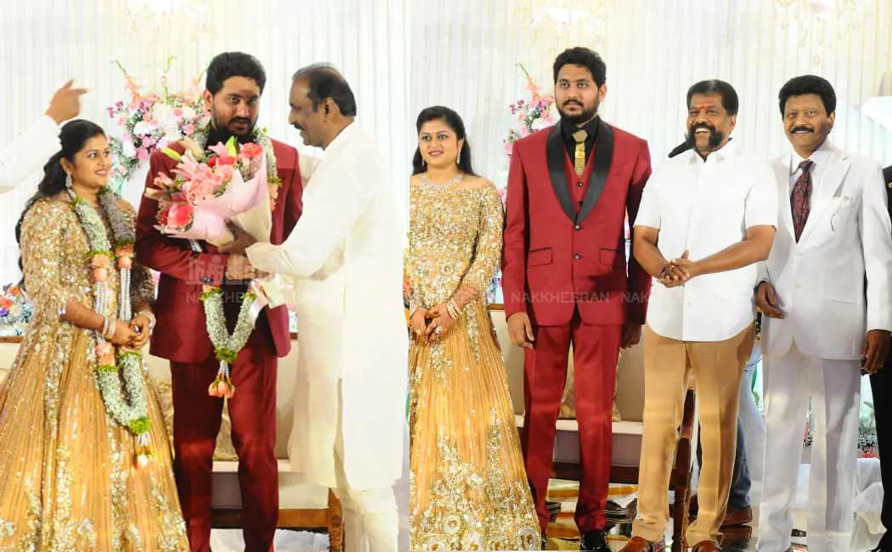 Divakaran family wedding reception photos 