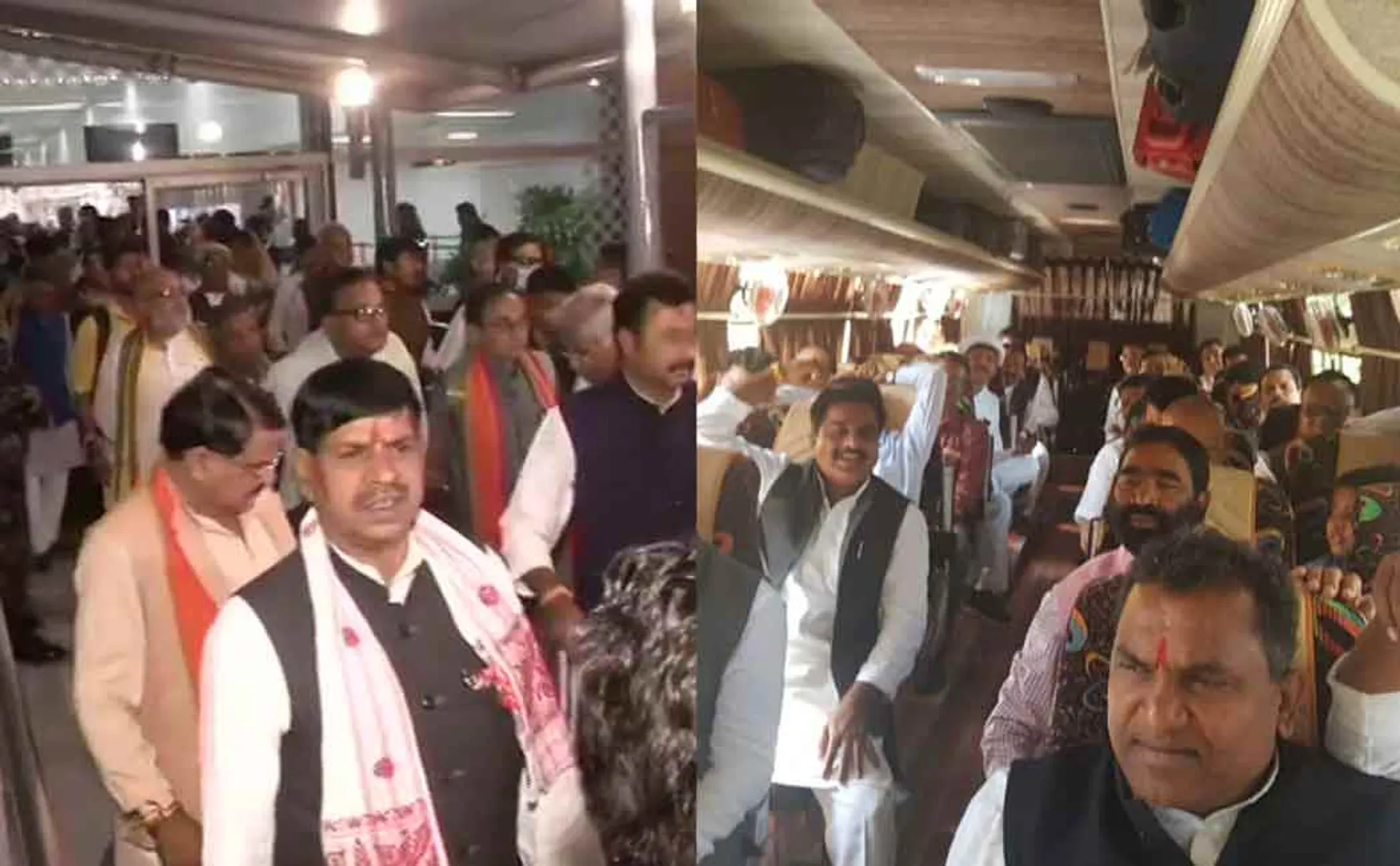 madhyapradesh congress and bjp mla's in resort