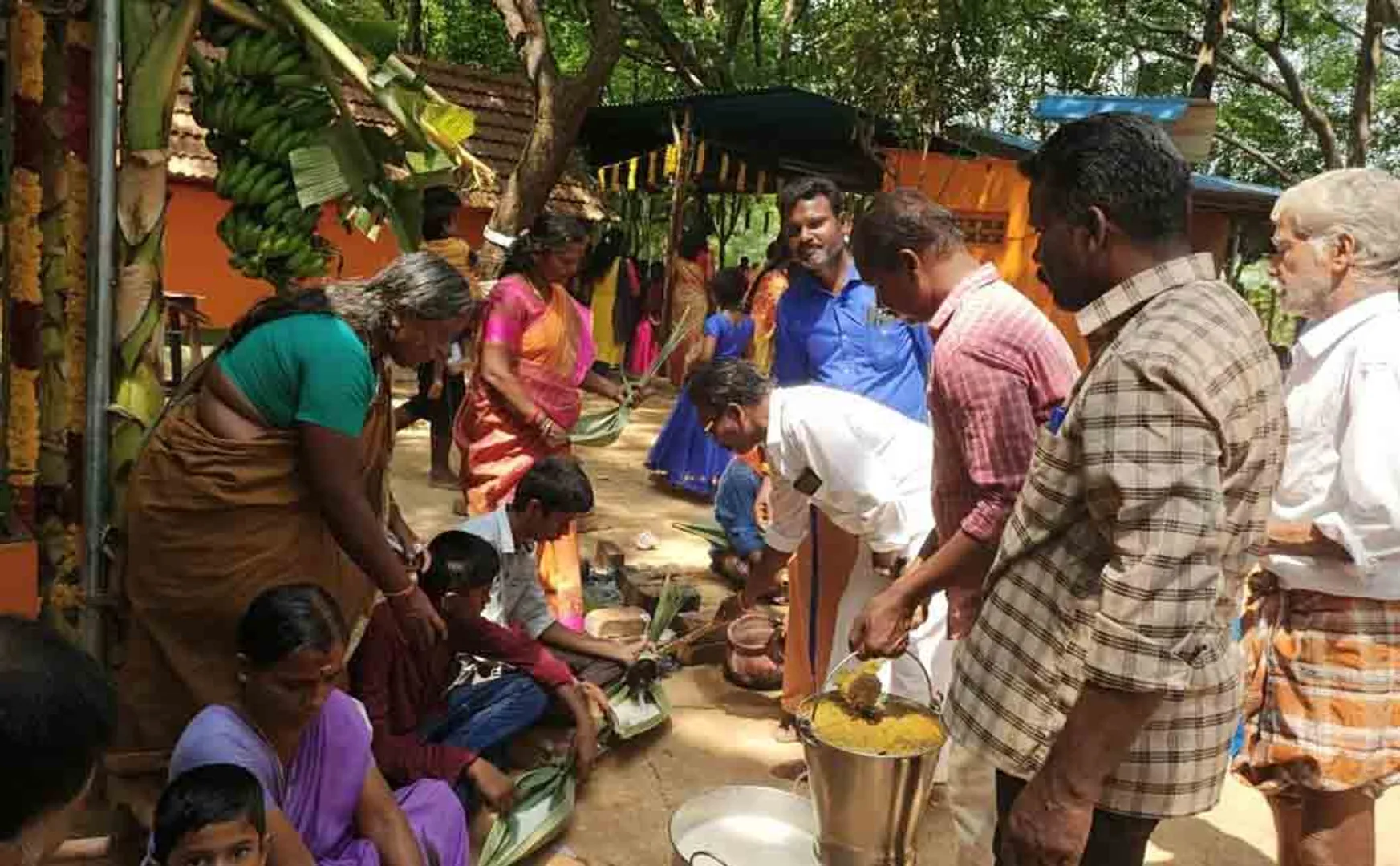 Traditional Palm Tail kanniyakumari temple festival 