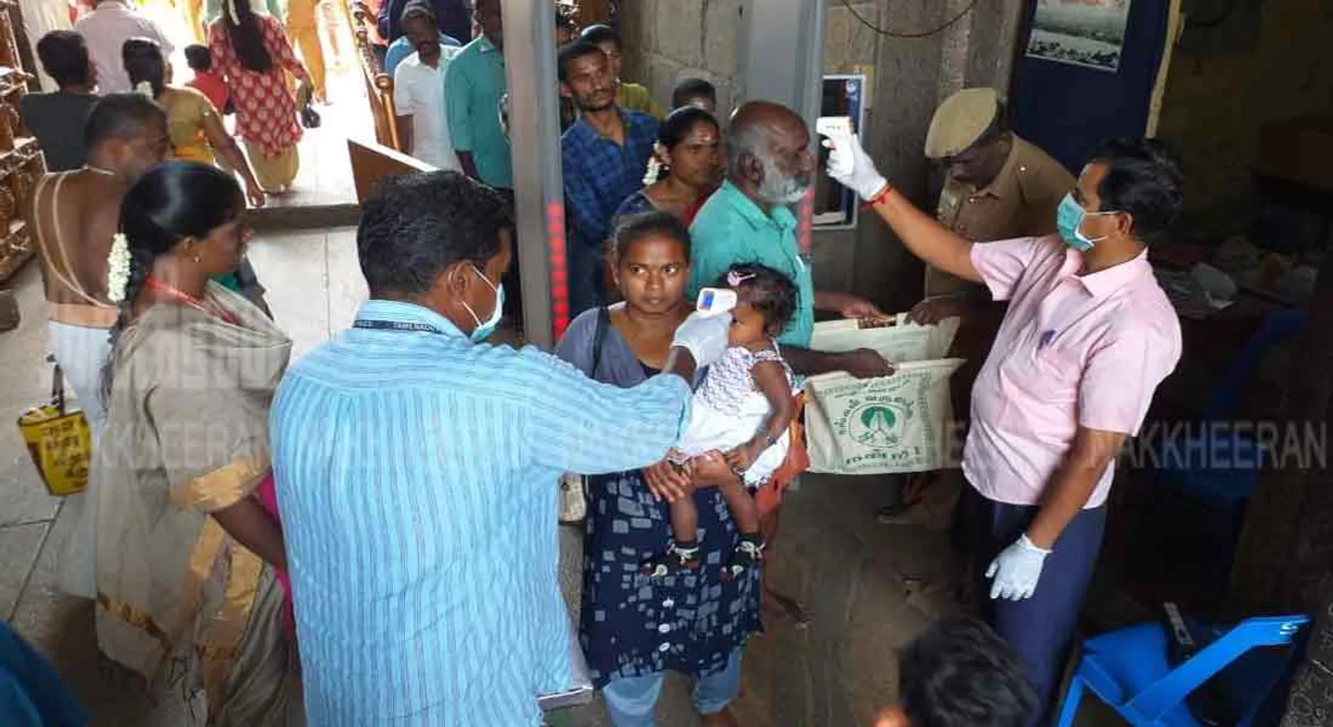 Corona test for devotees coming to Srirangam temple