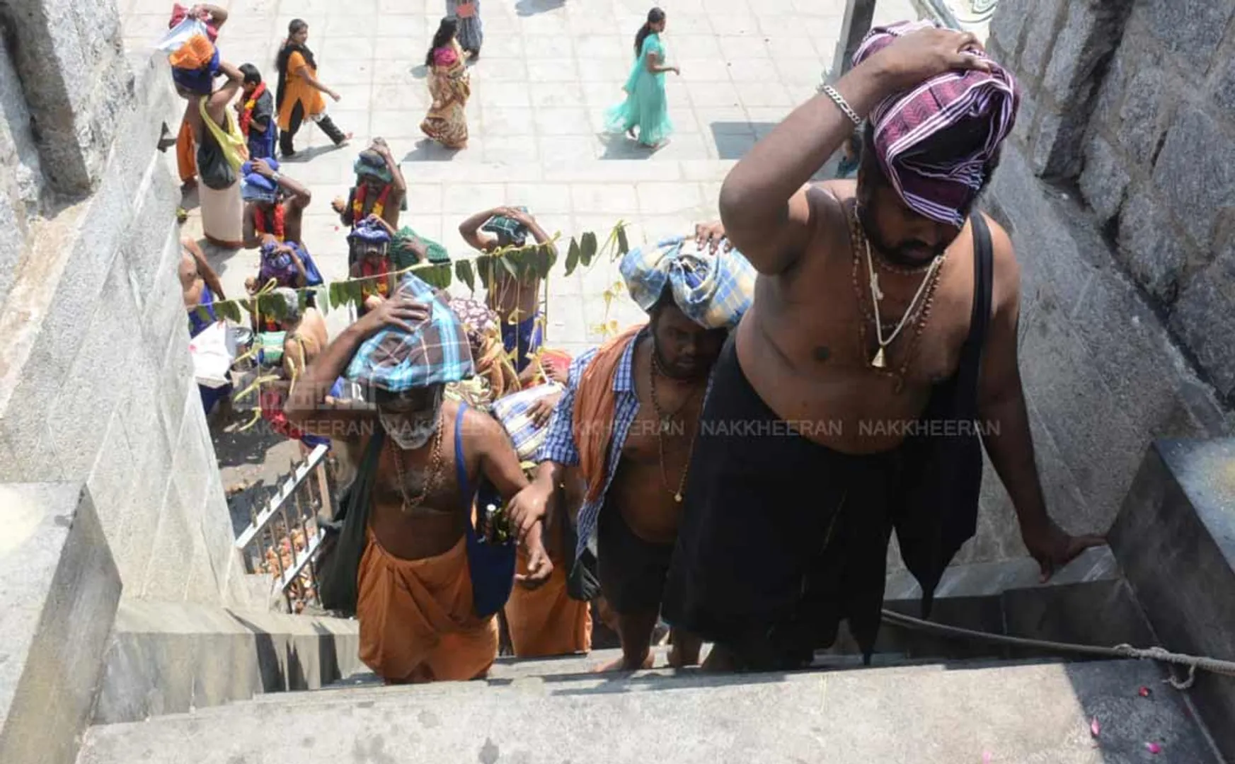 Sabarimala pilgrims who came to the temple in Chennai