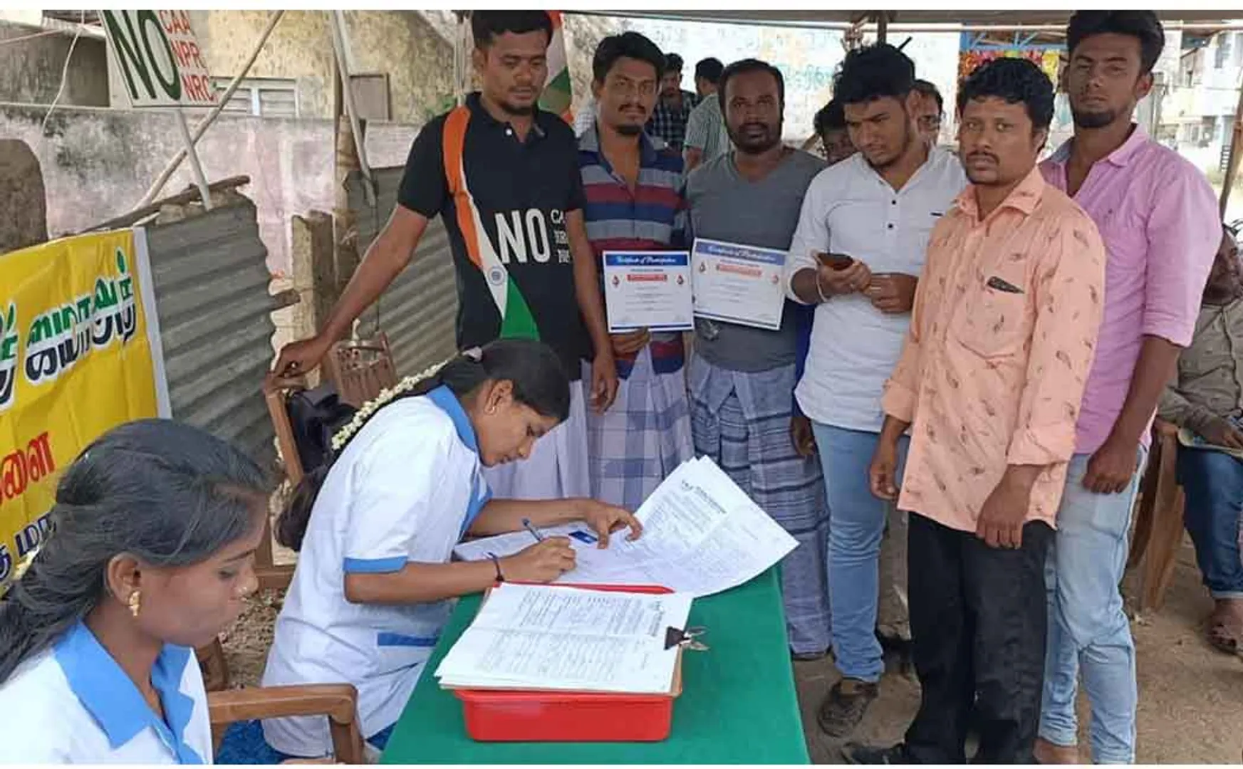 CAA YOUNGTERS BLOOD DONATED THANJAI DISTRICT 