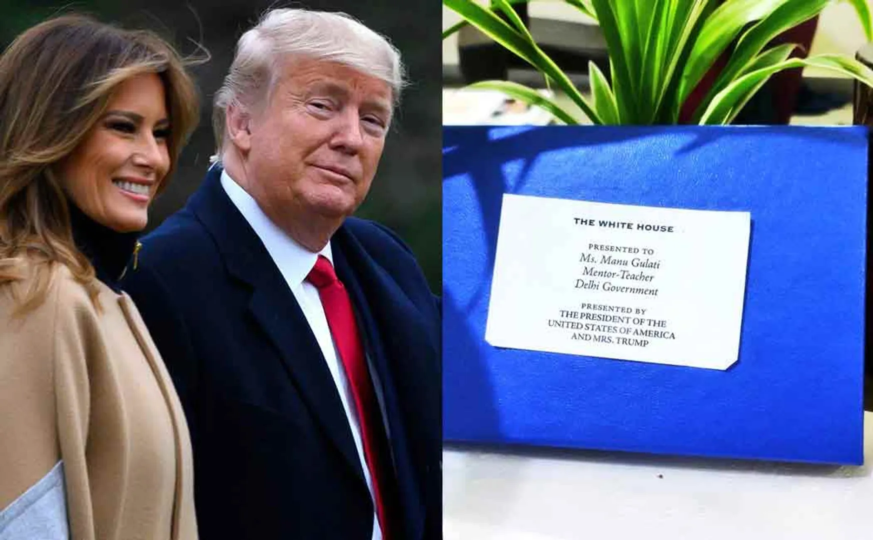 white house sends gifts to indian teacher