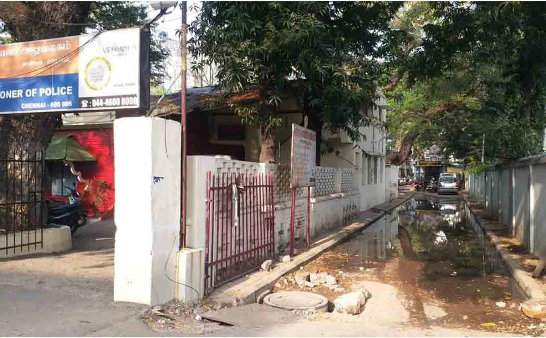  police families govt house drainage water 