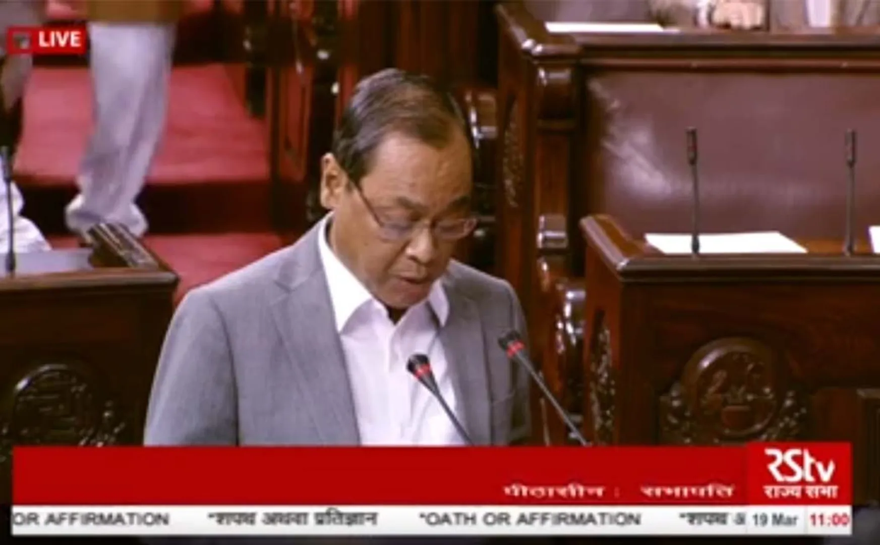 supreme court former chief justice ranjan gogoi take oath as rajay sabha 
