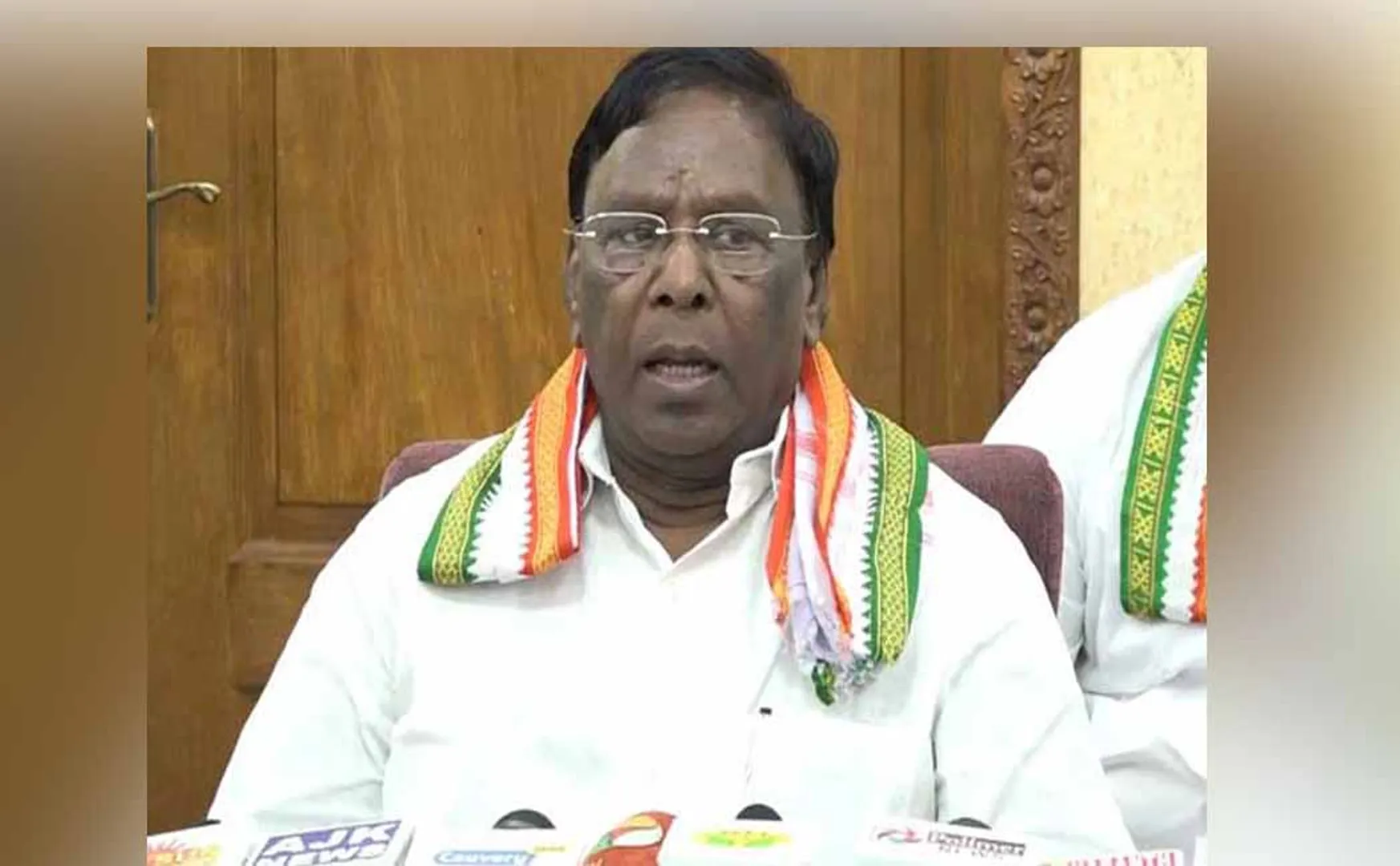 PUDUCHERRY CM NARAYANASAMY PRESS MEET 