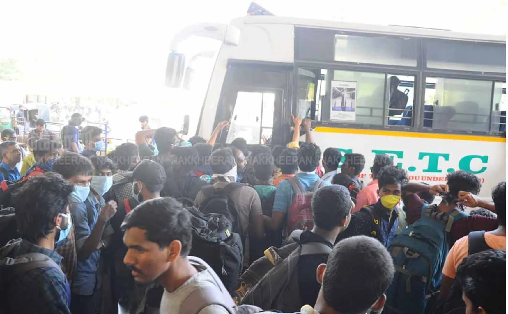 chennai bus passengers peoples travel coronavirus 