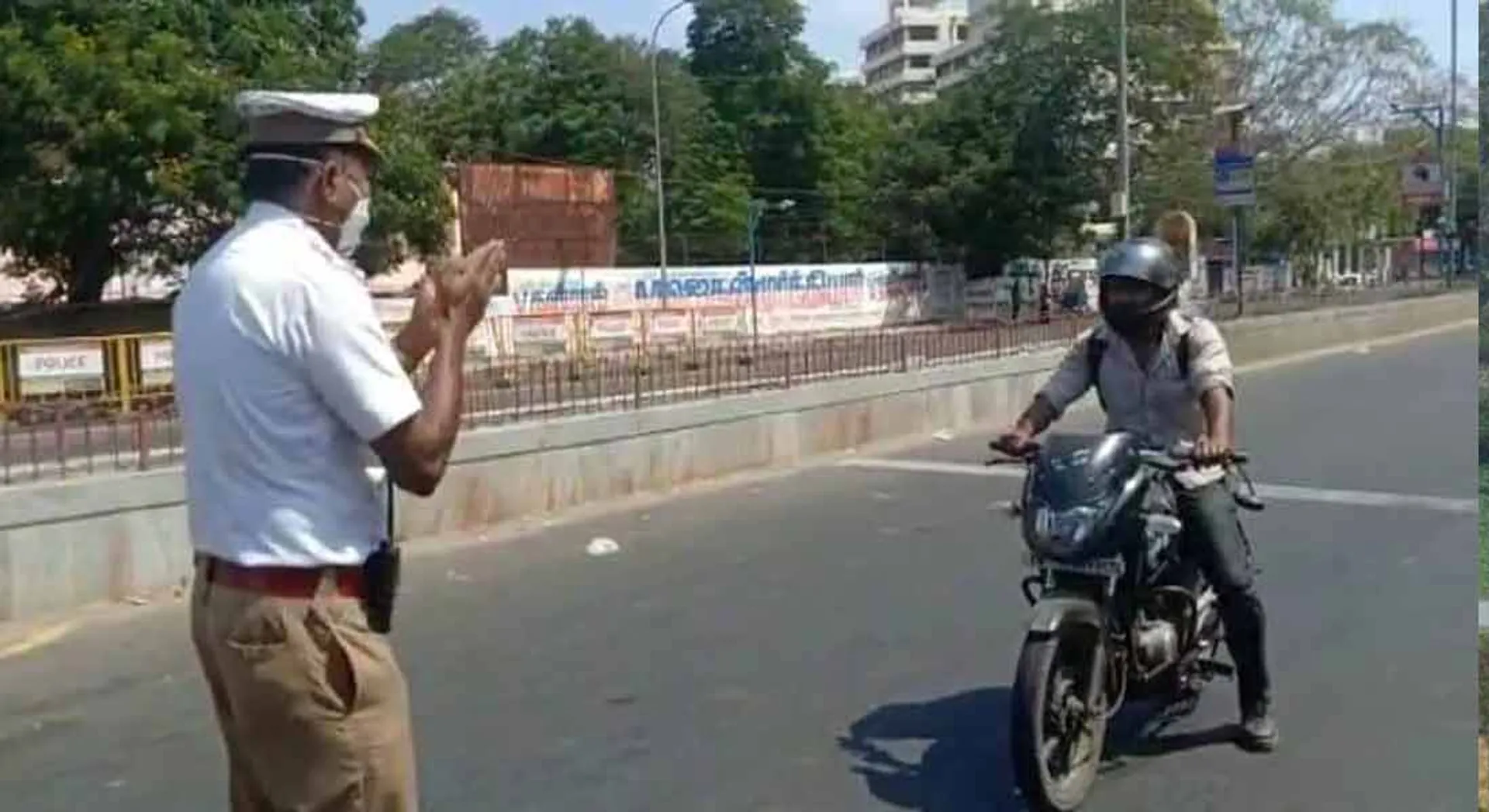 tamilnadu curfew -police 
