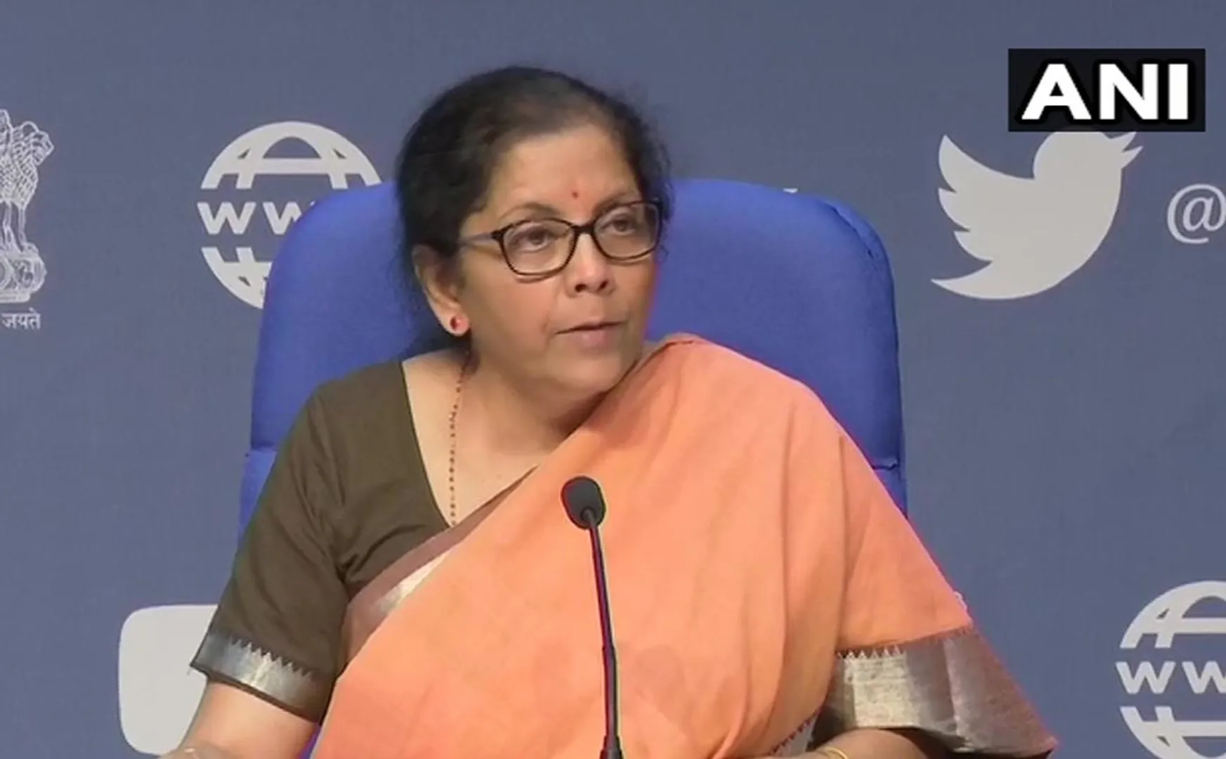 UNION FINANCE MINISTER NIRMALA SSITHARAMAN PRESS MEET 