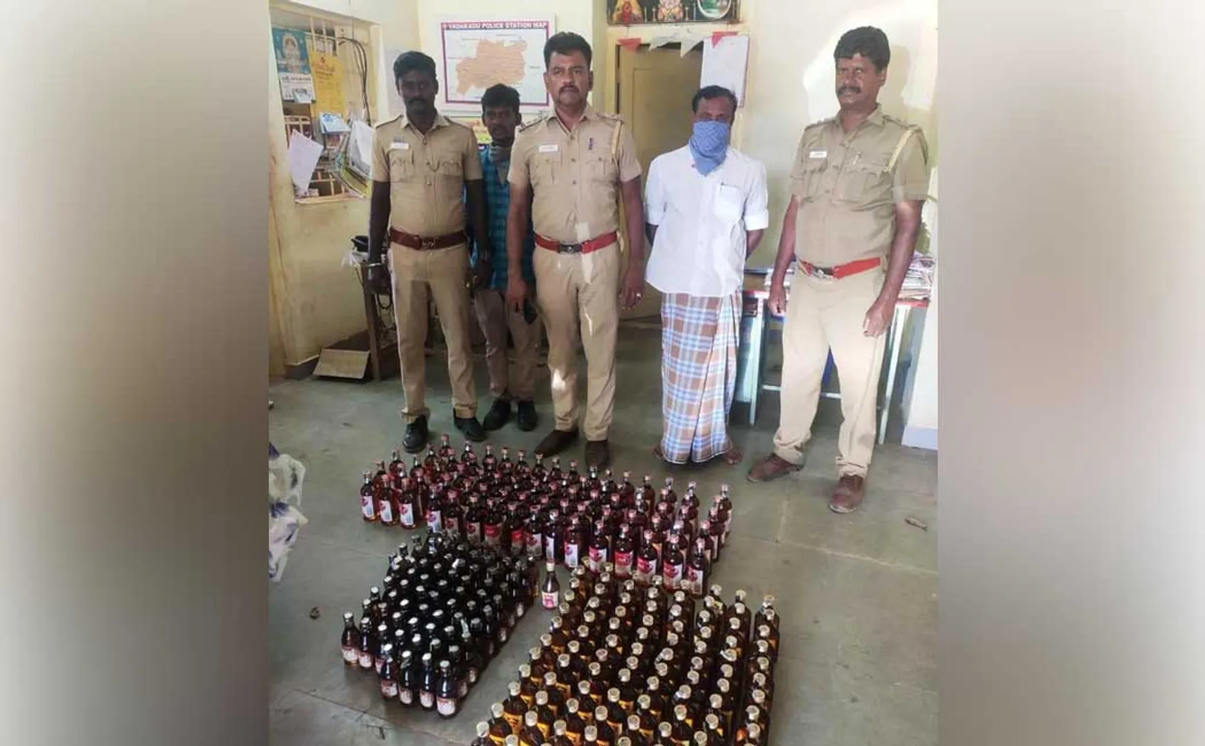 pudukkottai district police seizure liquor 