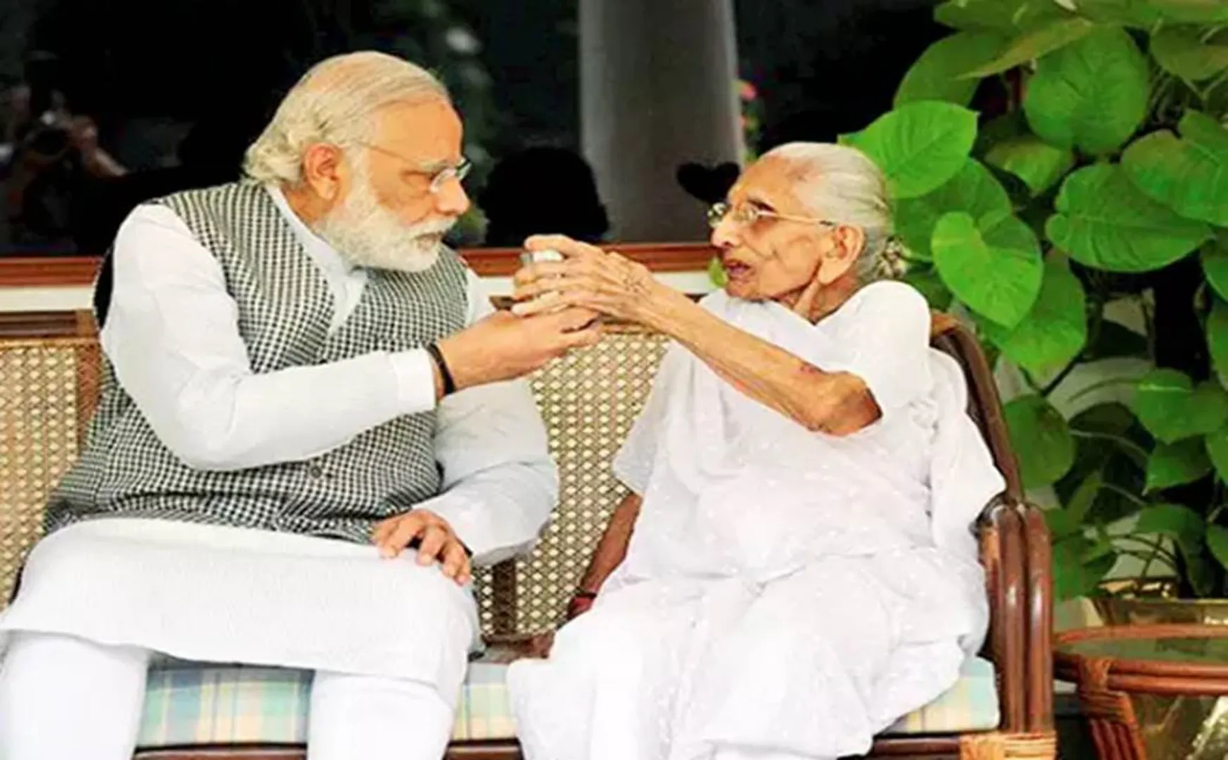   Modi mother Heeraben contribution towards corona containing actions