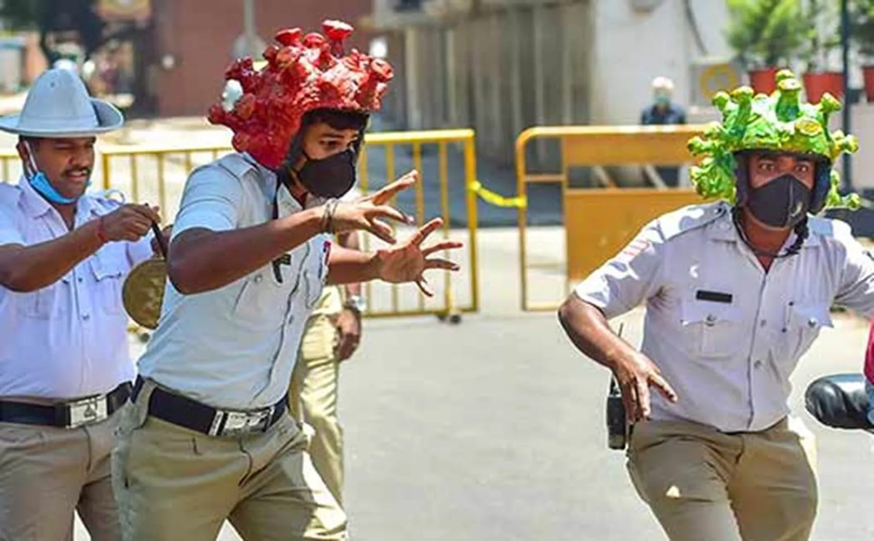 karnataka police - corona virus awareness