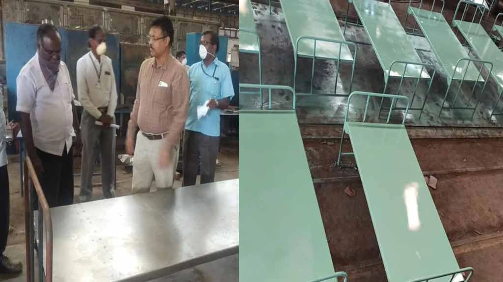  Ponnamalai Railway Workshop Preparing Iron Beds During Crisis