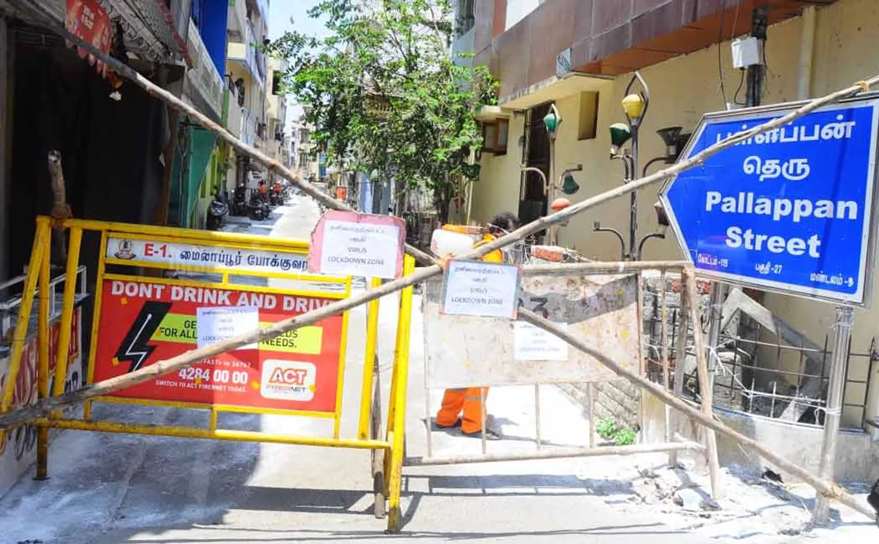  Sealed streets due to corona infection