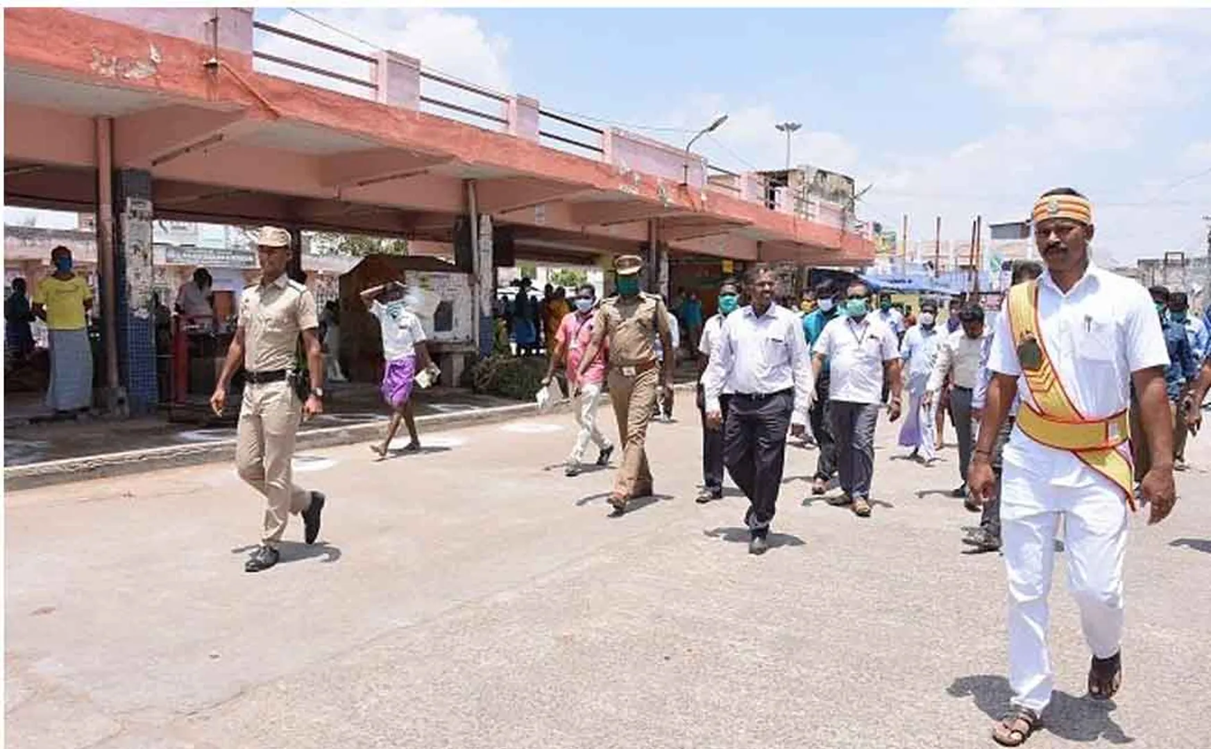 coronavirus prevention tenkasi district collector inspection 