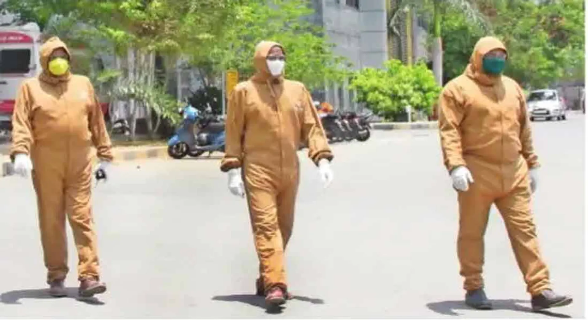 A full-length armor covering the body for the police at Corona Ward!