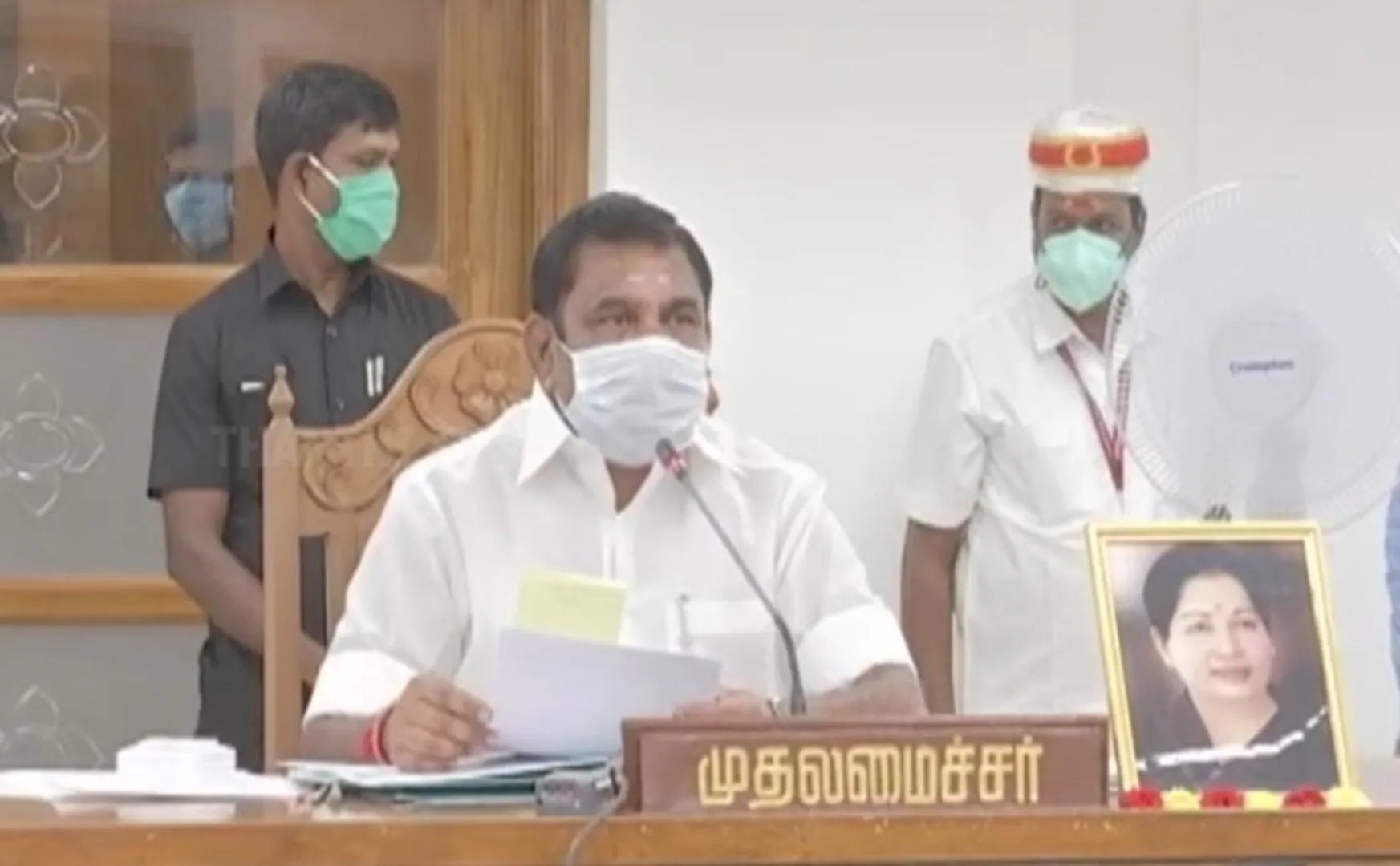 tamilnadu cm  palanisamy press meet after meeting 