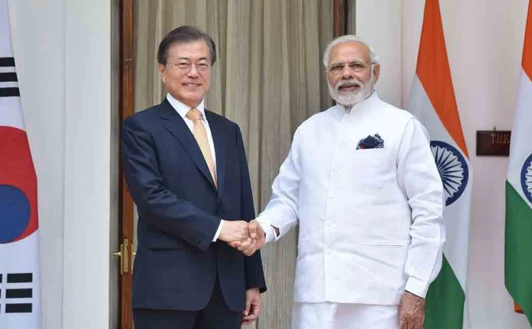 modi had a telephonic conversation with south korea president