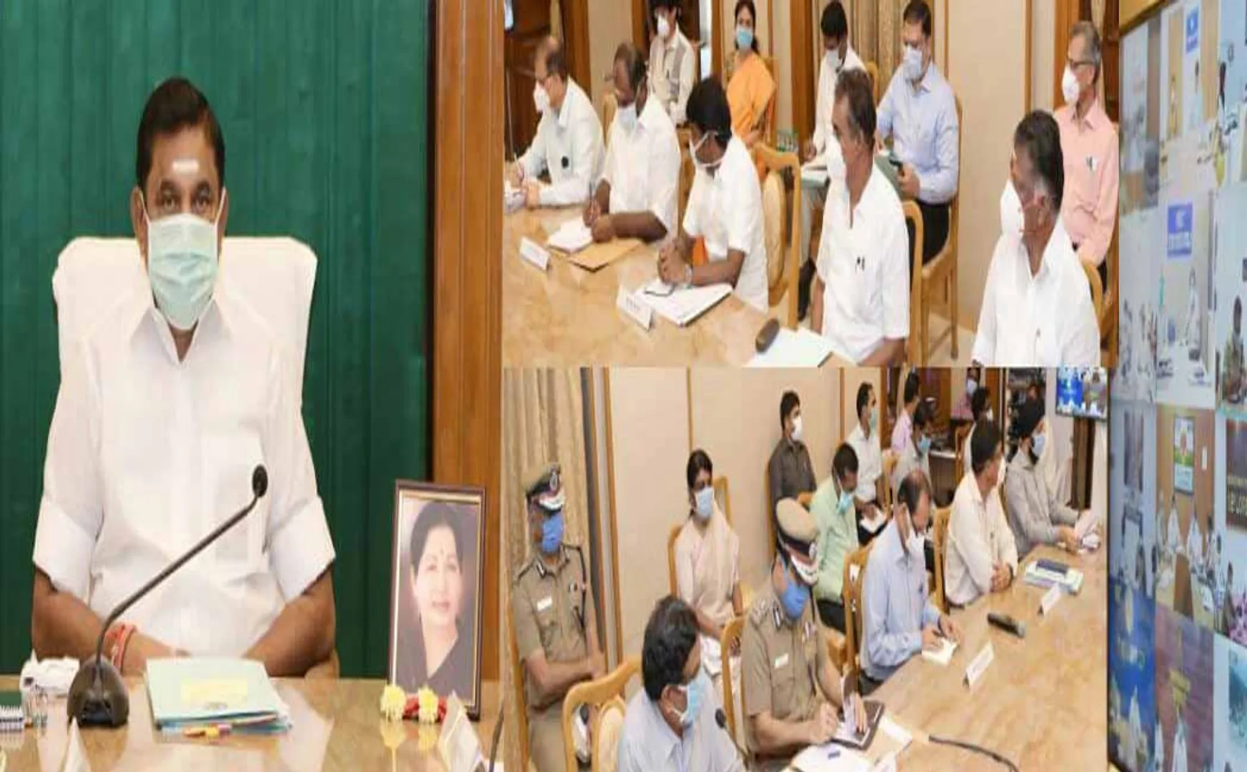 TAMILNADU CM PALANISAMY DISCUSSION WITH DISTRICT COLLECTORS 