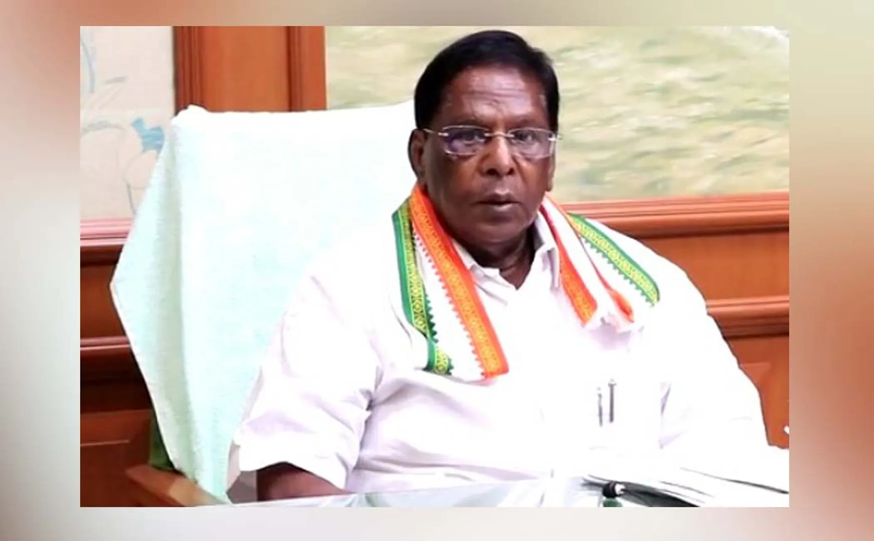 puducherry chief minister narayanasamy press meet 