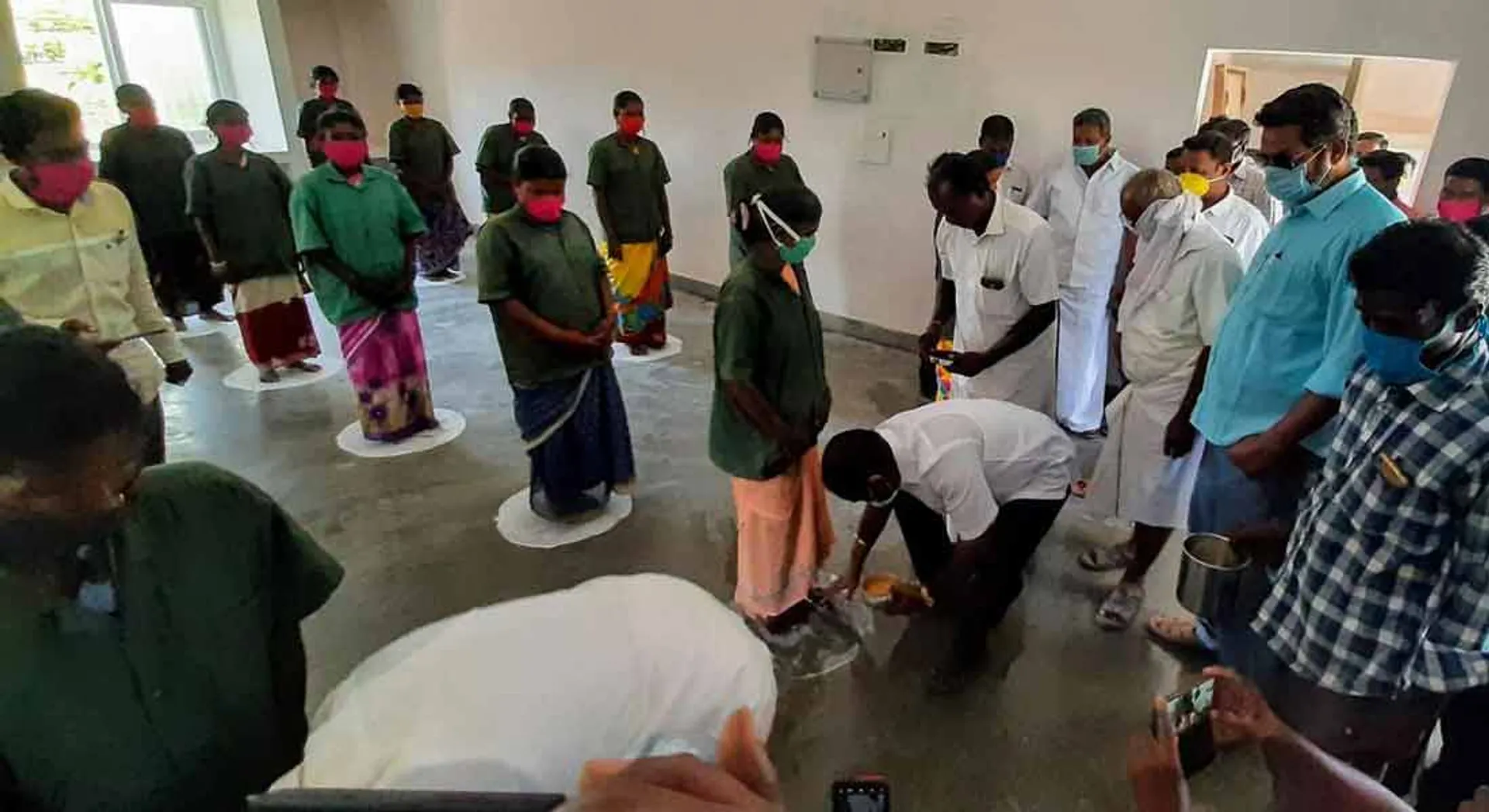 pooja for purity workers on behalf of DMK ...