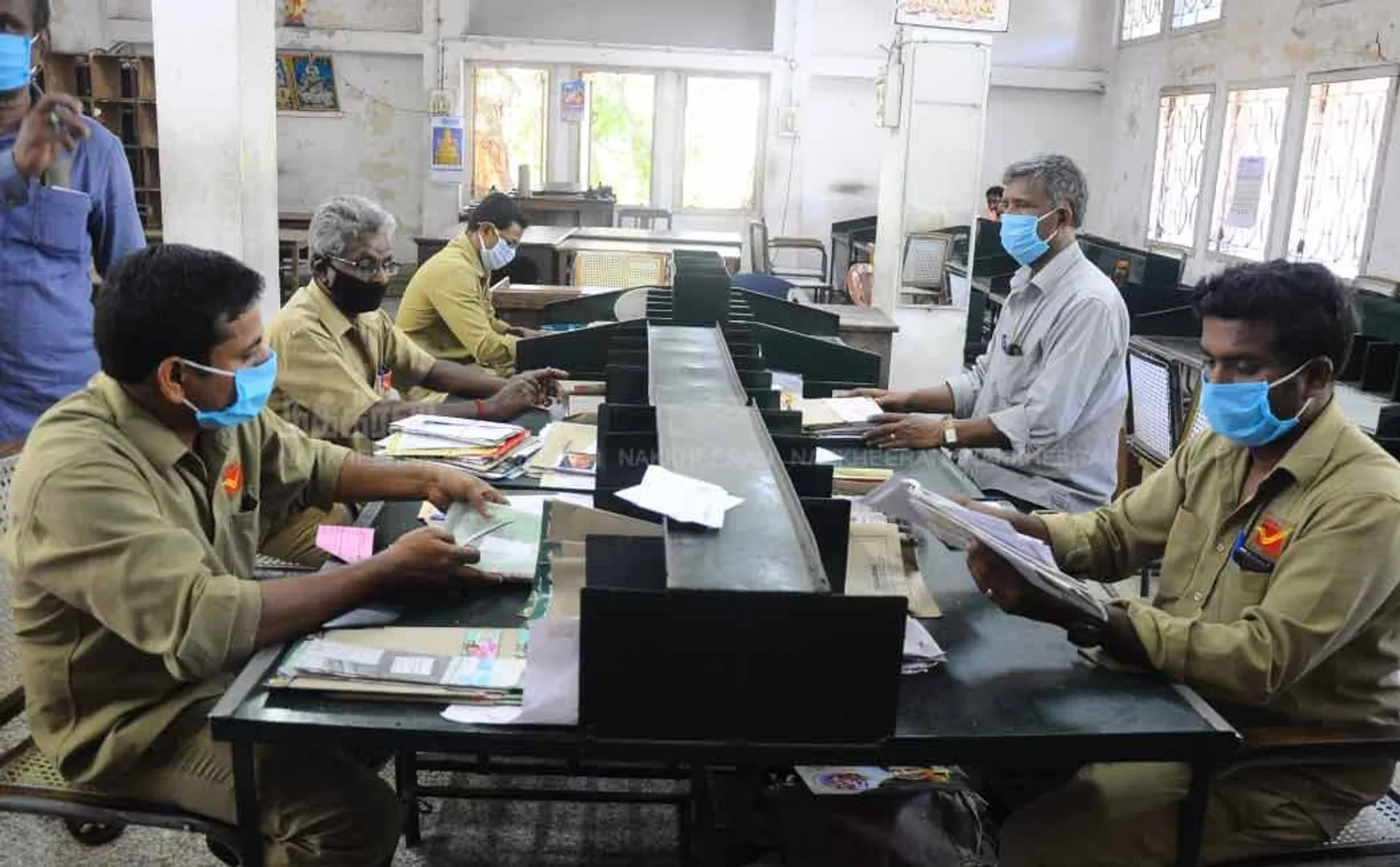  Post office employees who work as usual