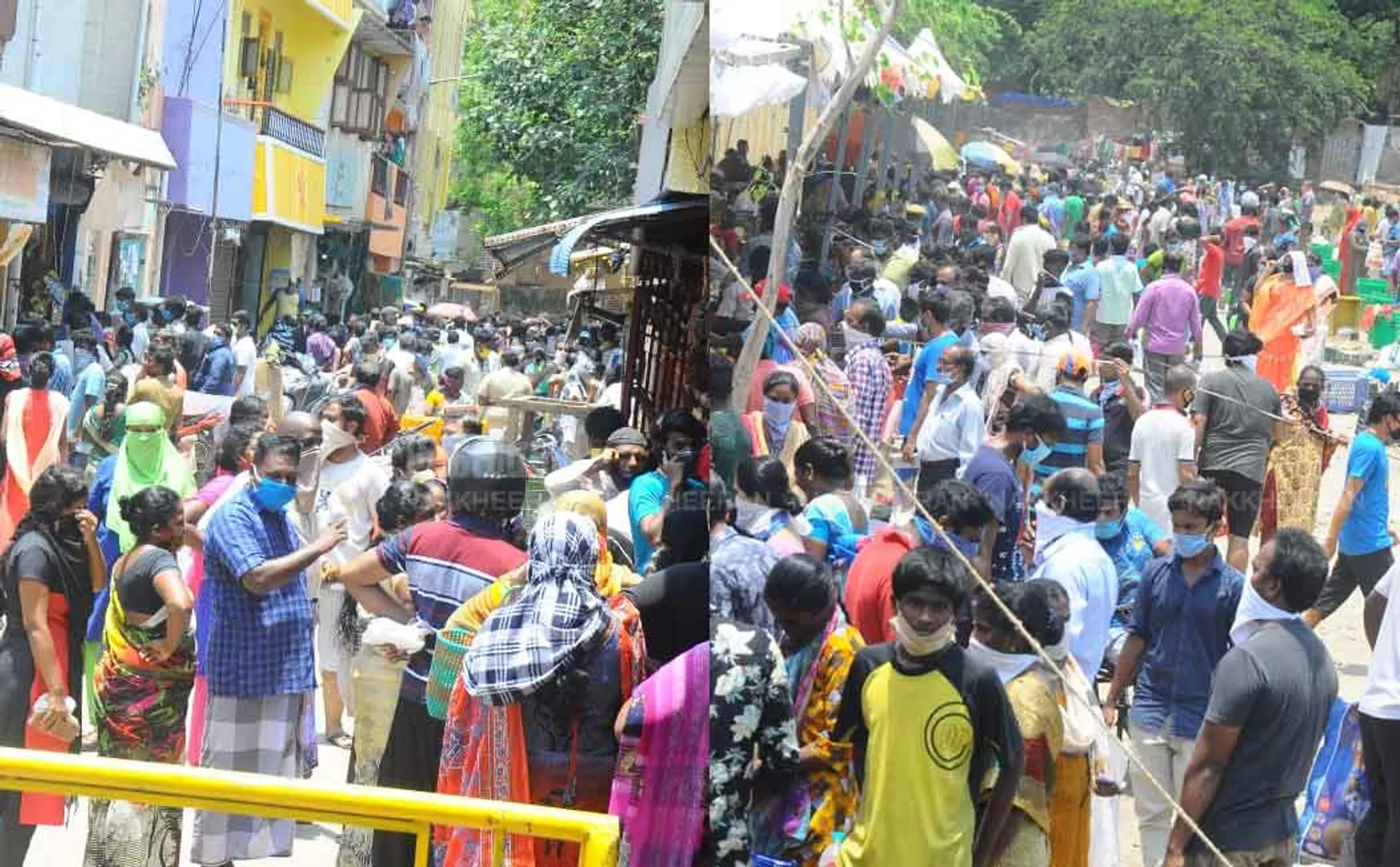 heavy crown in chennai markets