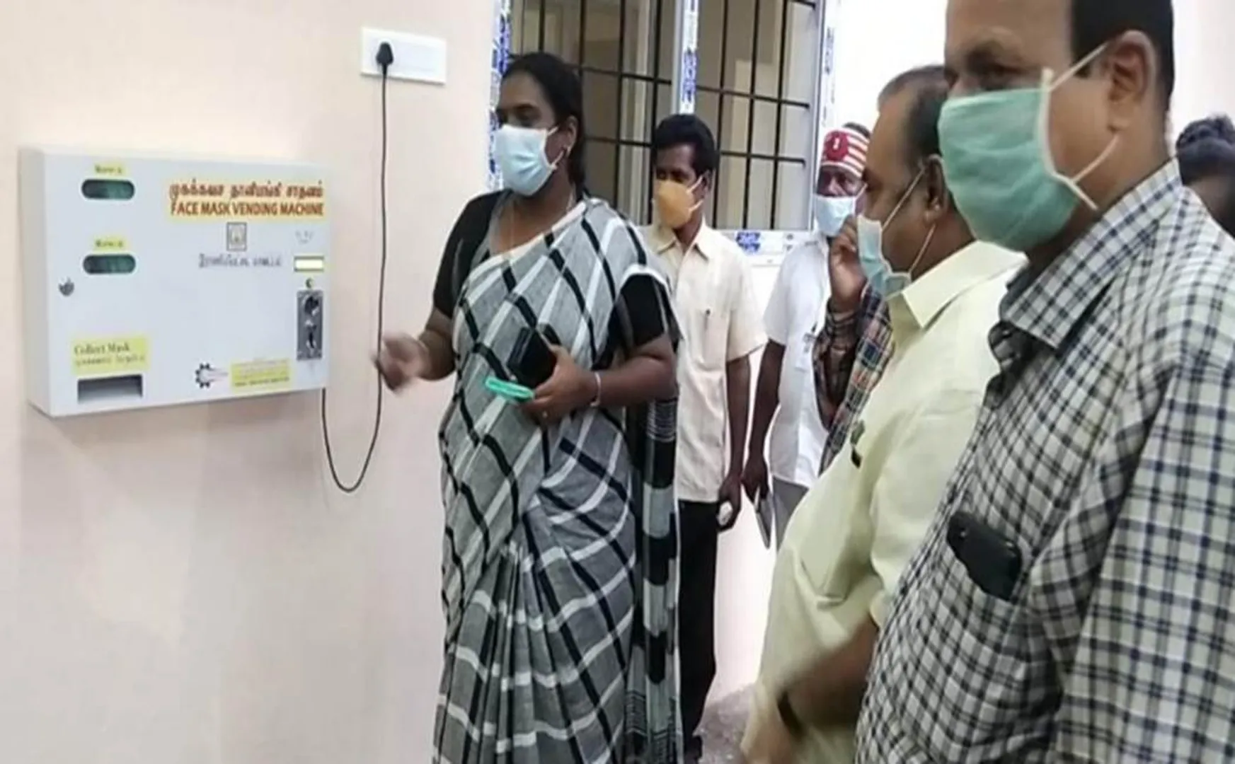    5 rupee face  mask - special arrangement of District Collector