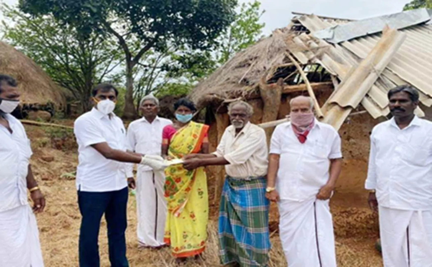 Thiruvannamalai - Elephant in village - Help by DMK Personality