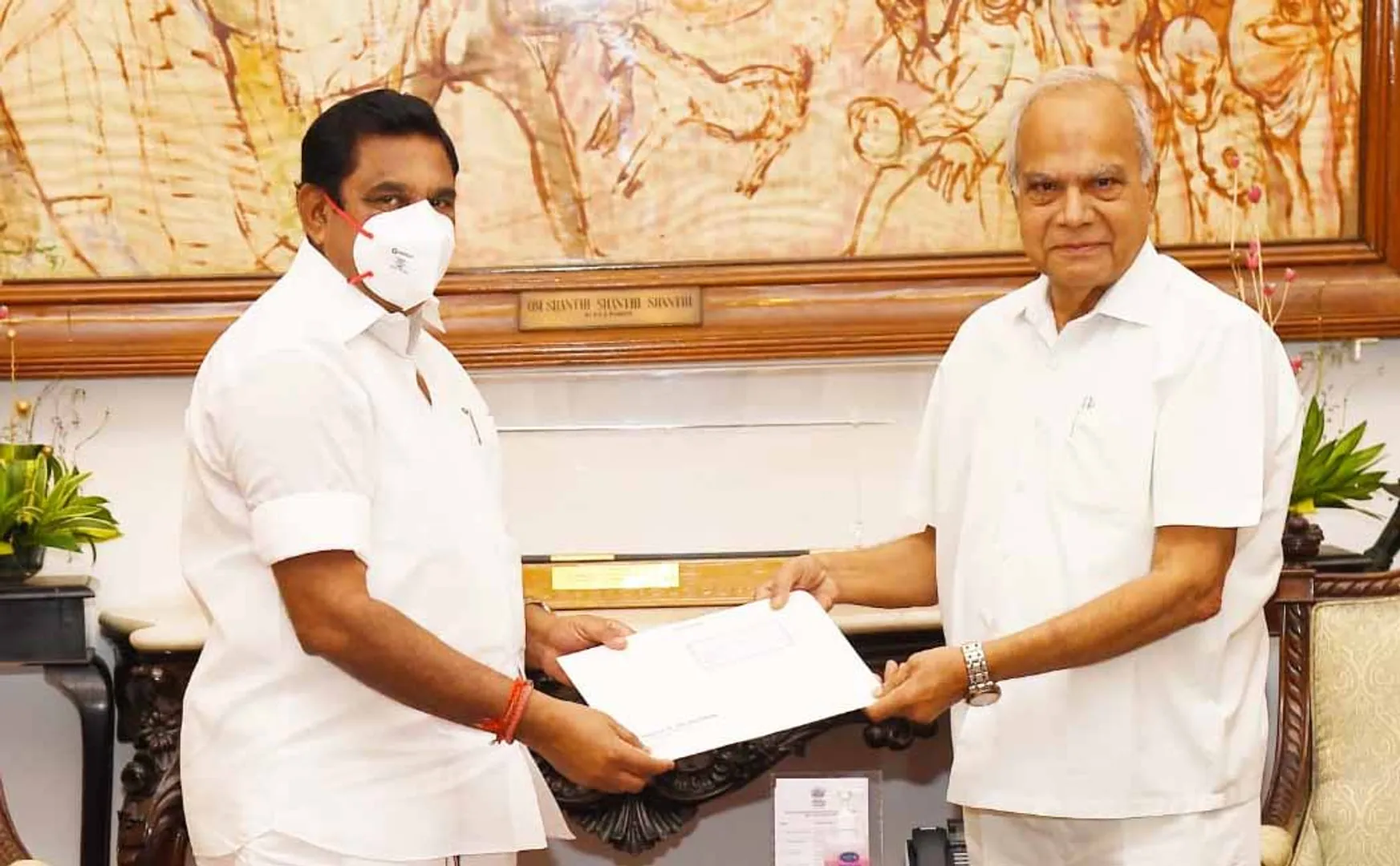 tamilnadu cm palanisami meet governor 