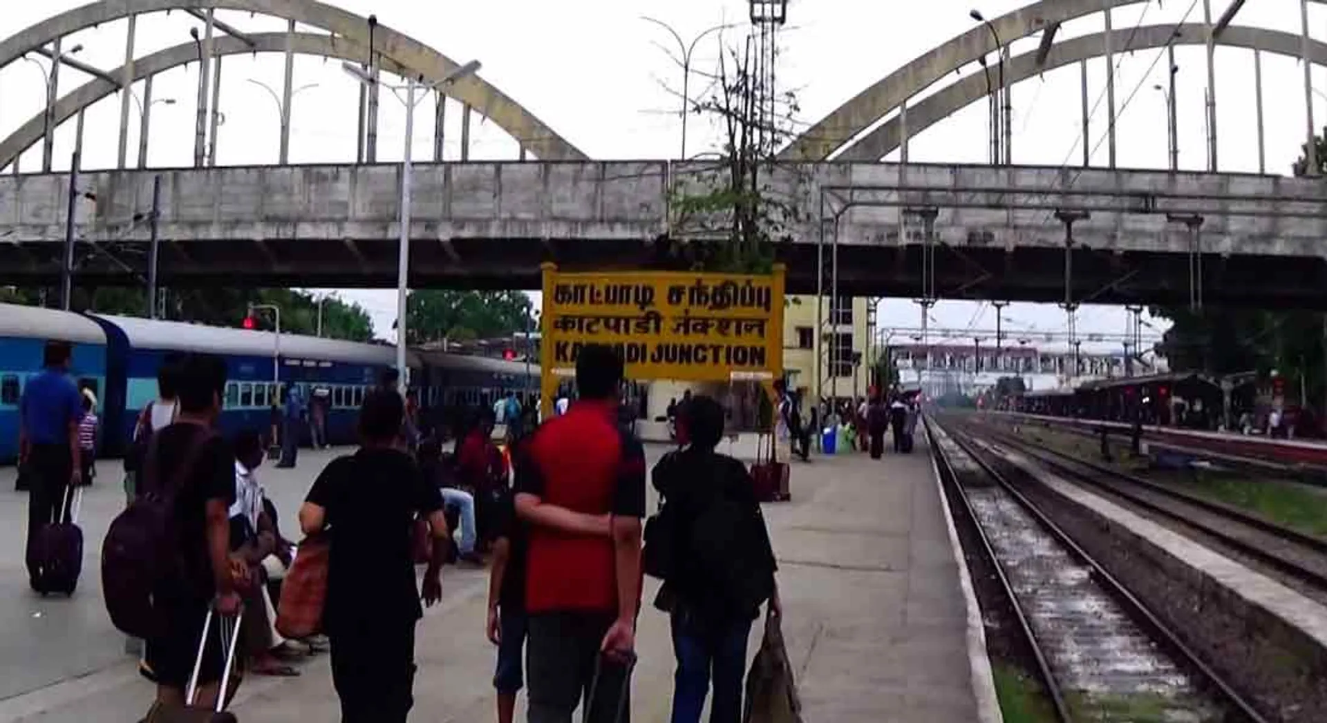  Special train leaving Vellore with workers
