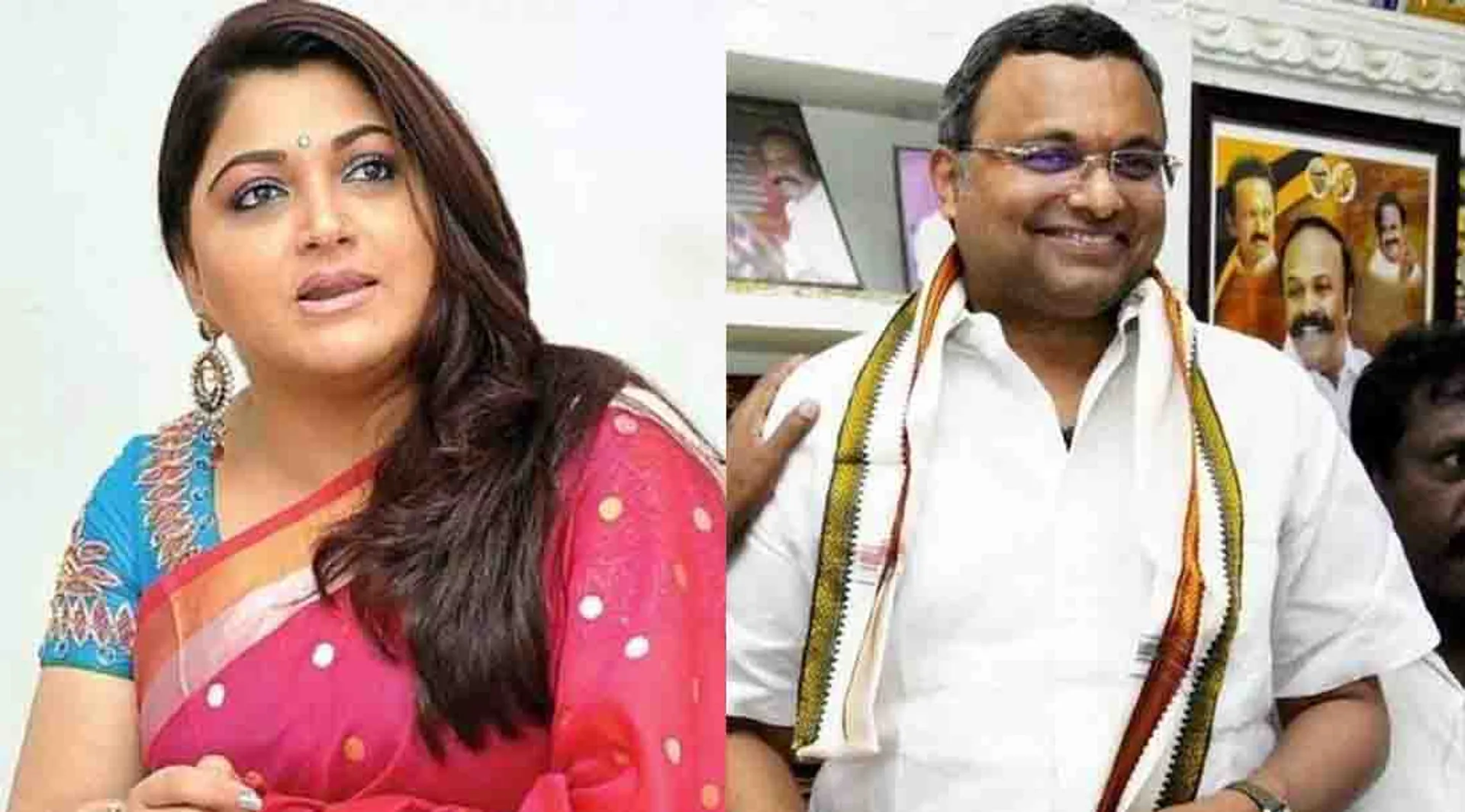 Kushboo - karthik chidambaram 
