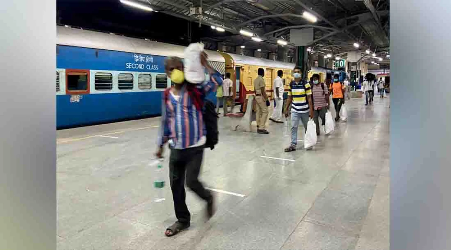 North state workers - chennai central railway station