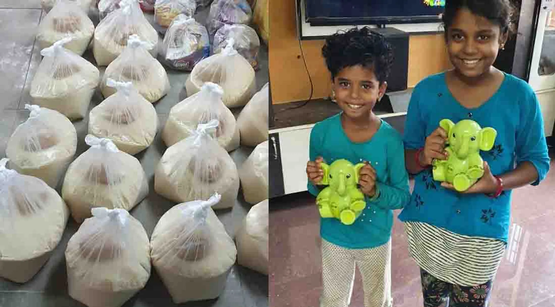 school children Saving money - corona virus help - dindigul